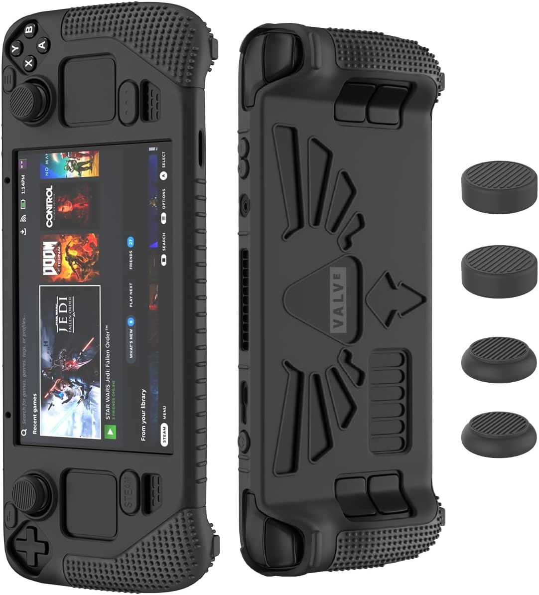 SUIHUOJI Steam Deck/Steam Deck OLED Standing Protective Case, Thickening Silicon