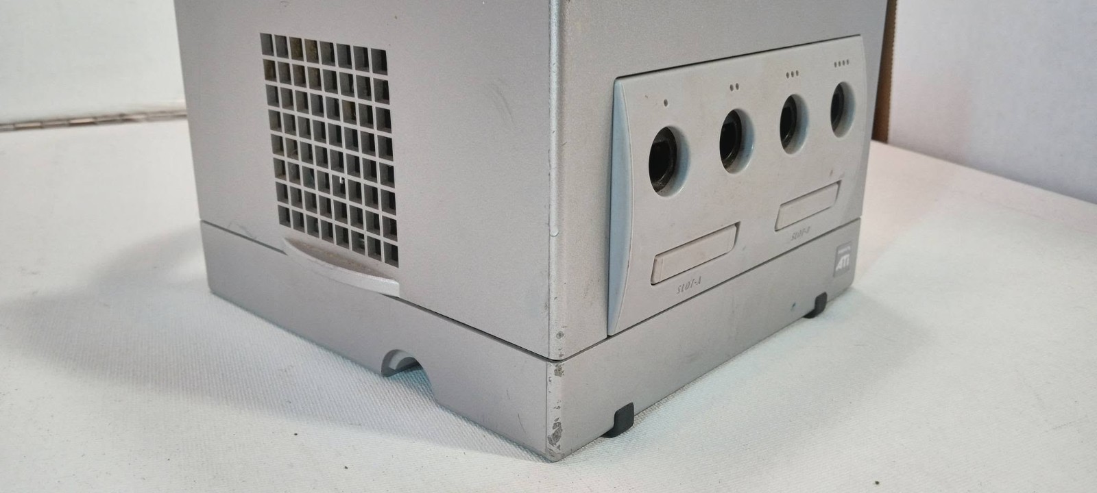 Nintendo GameCube Platinum Console – Silver dol-101 tested works controller/game
