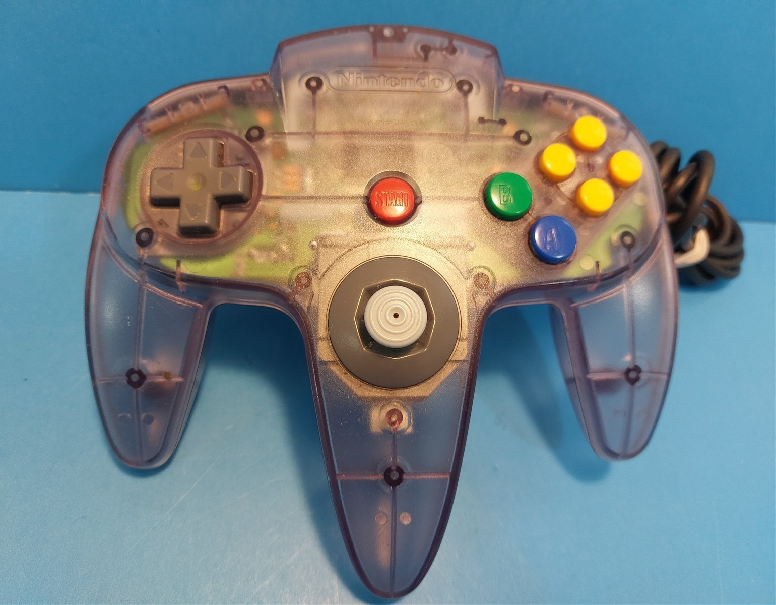 NINTENDO 64 N64 GAMING CONSOLE WITH ATOMIC PURPLE CONTROLLER – NO A/V CABLE