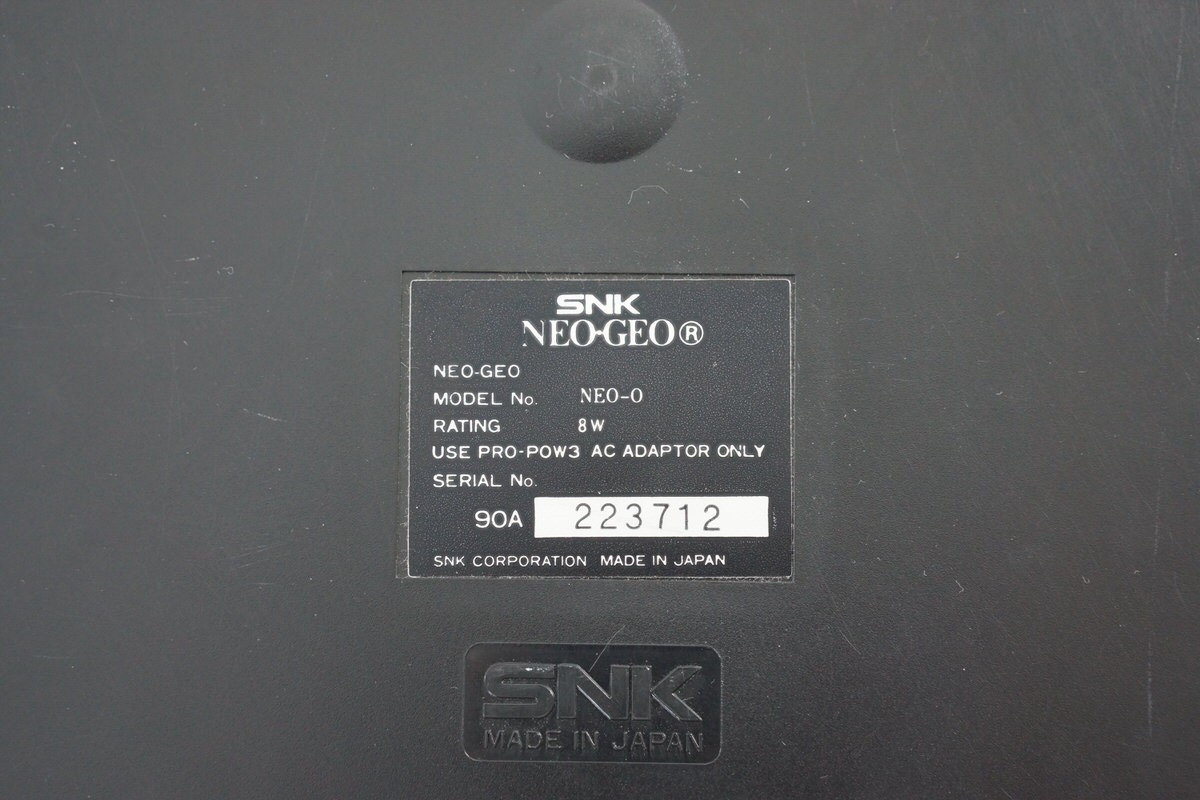 NEO GEO AES Console Boxed SNK Tested System JAPAN 223712