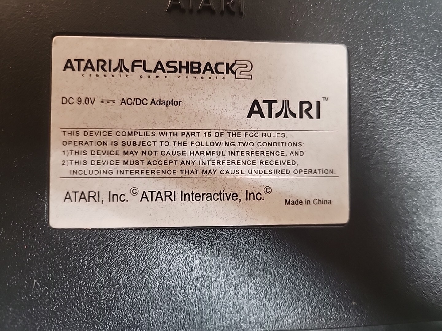 ATARI Flashback 2 Plug&Play TV Atari 2600 Black Console