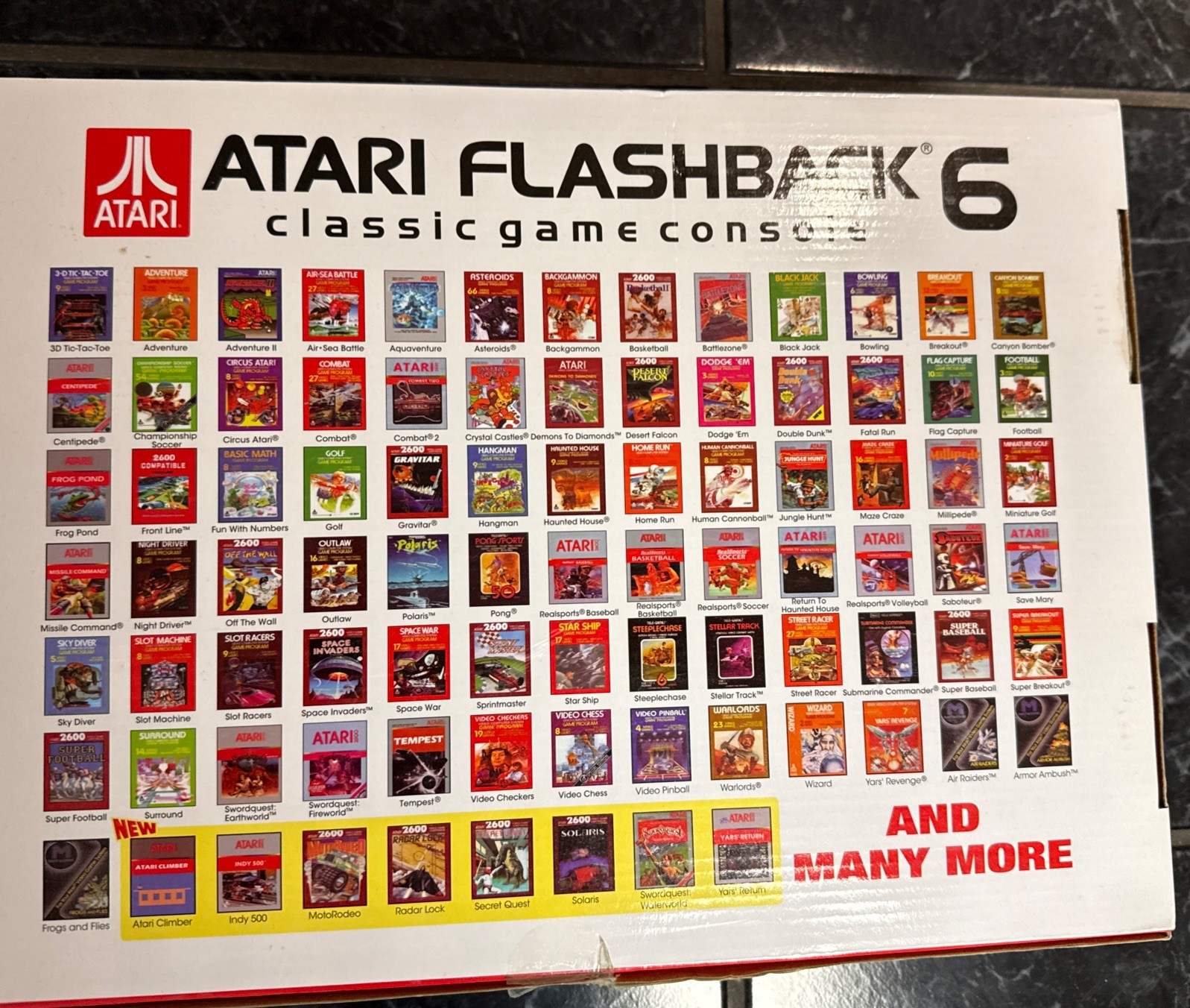 Atari Flashback 6 Classic Game Console Retro untested