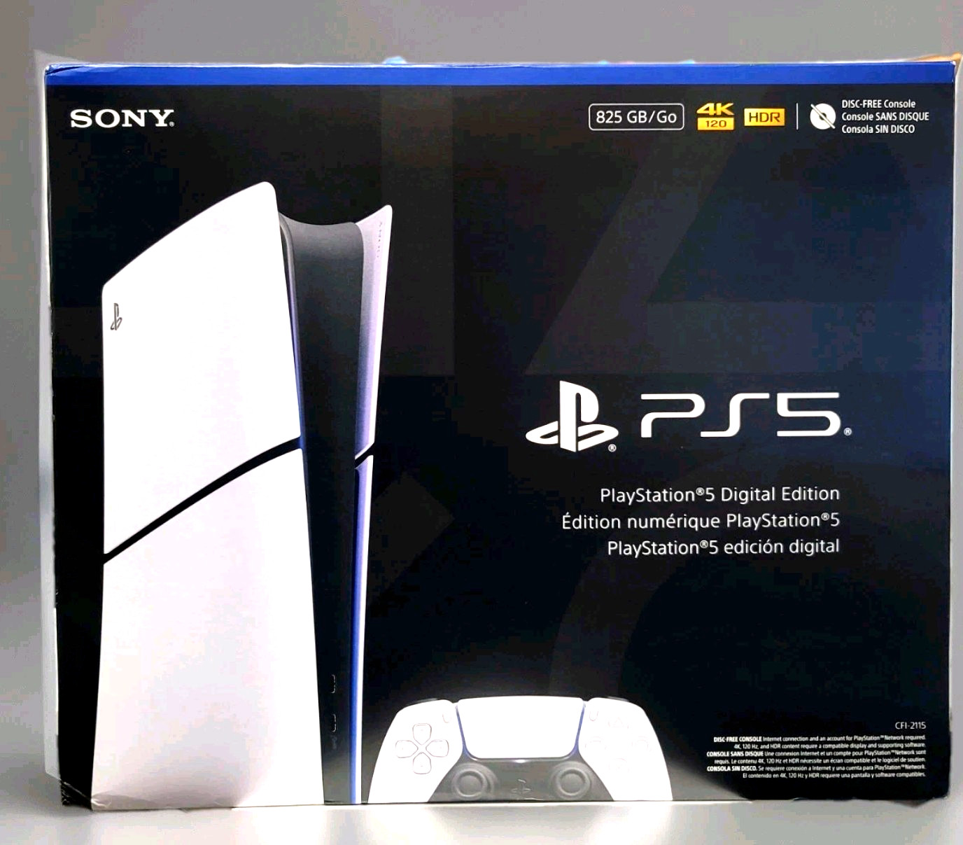 SONY PS5 Slim PlayStation 5 Digital Edition 4k HDR 825GB, CFI-2115 NEW FAST SHIP
