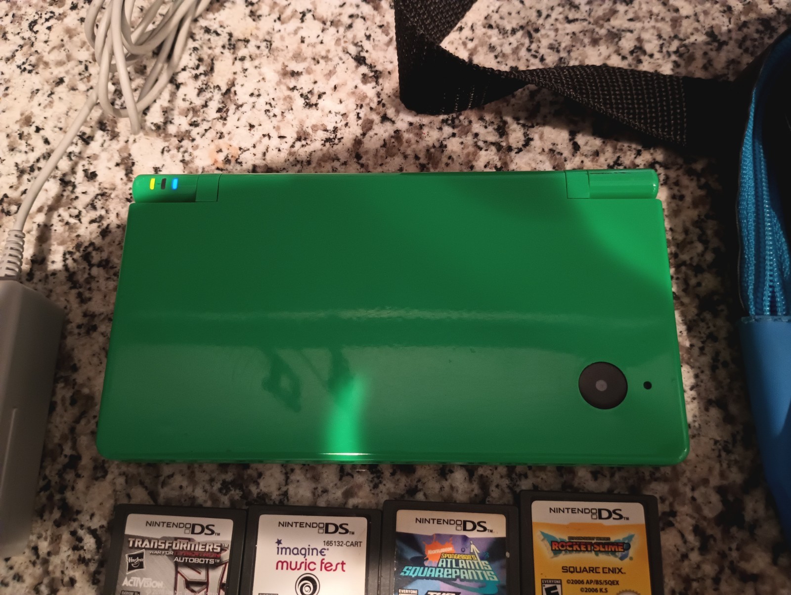 Nintendo DSi Green Console Stylus NTSC-J Japan Tested W/Charger, 8 Game