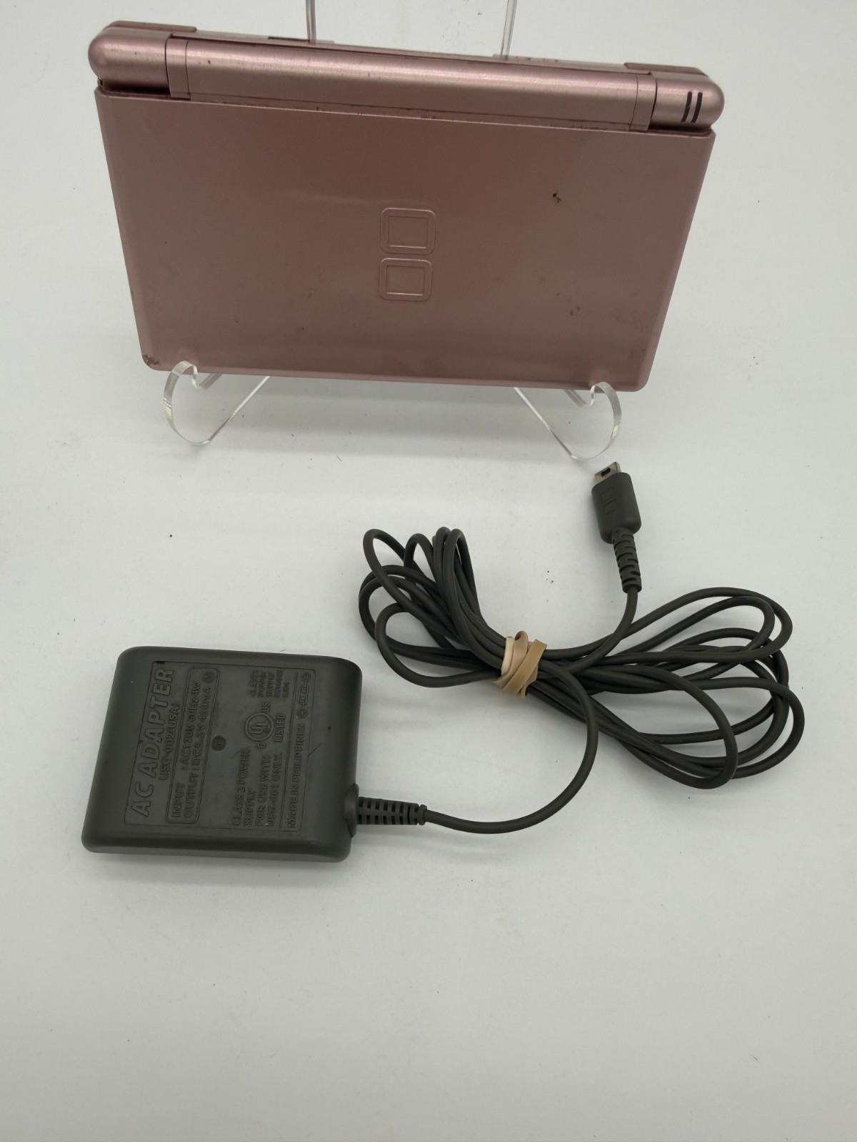 Nintendo DS Lite Rose Gold *Broken Screens* With Charger
