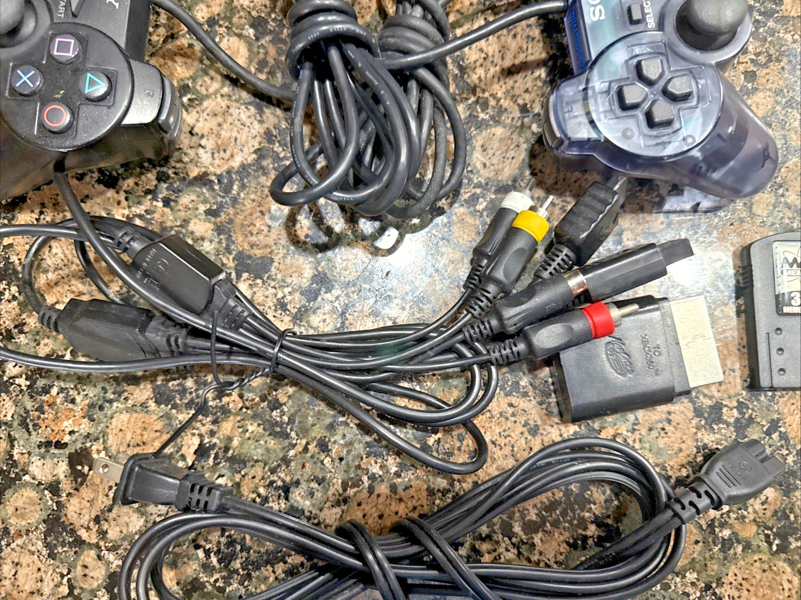 Sony PS2 PlayStation 2 Console SCPH-30001 Works 2-Controllers Network Adapt Box