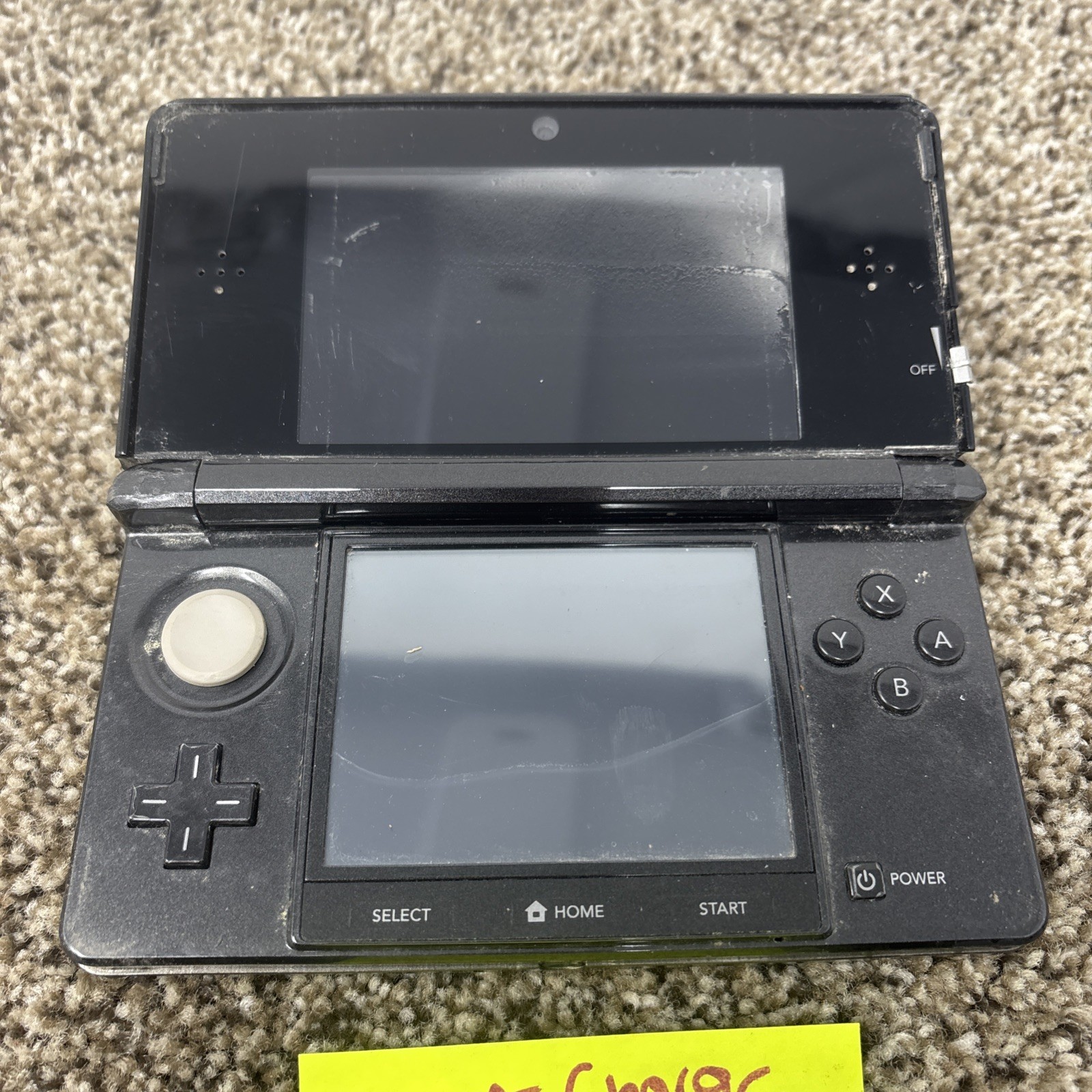 Nintendo 3DS Cosmo Black System – For Parts Or Repair