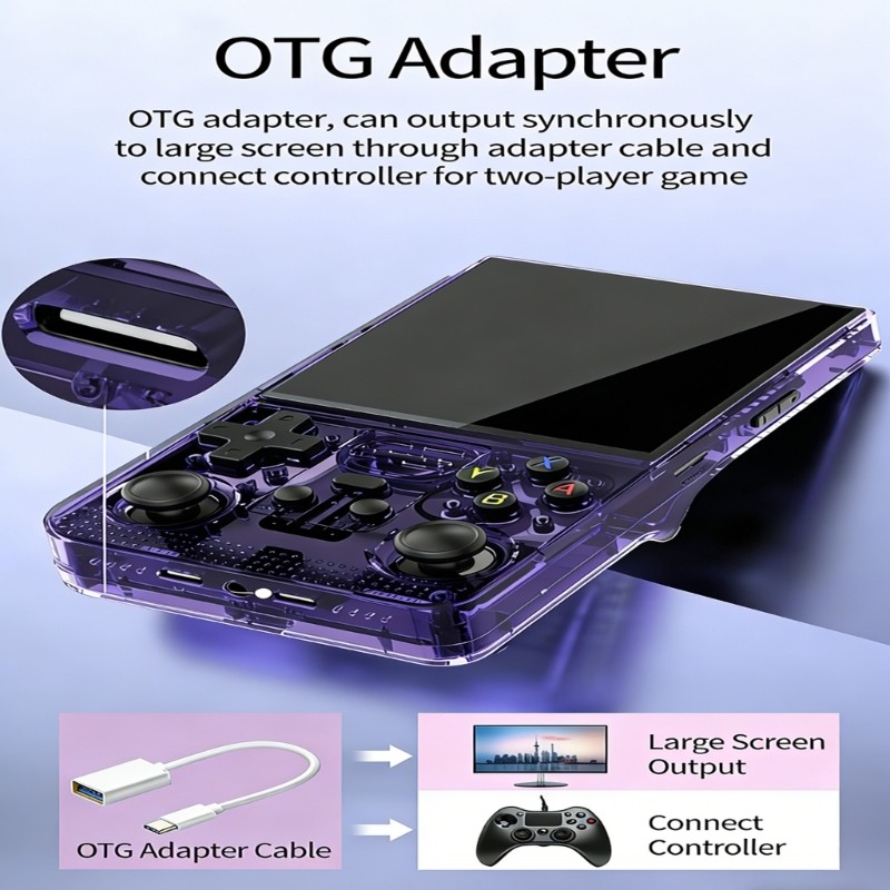 Ergonomic Grip Gaming Handheld Console Comfortable Handling For Cartridges User