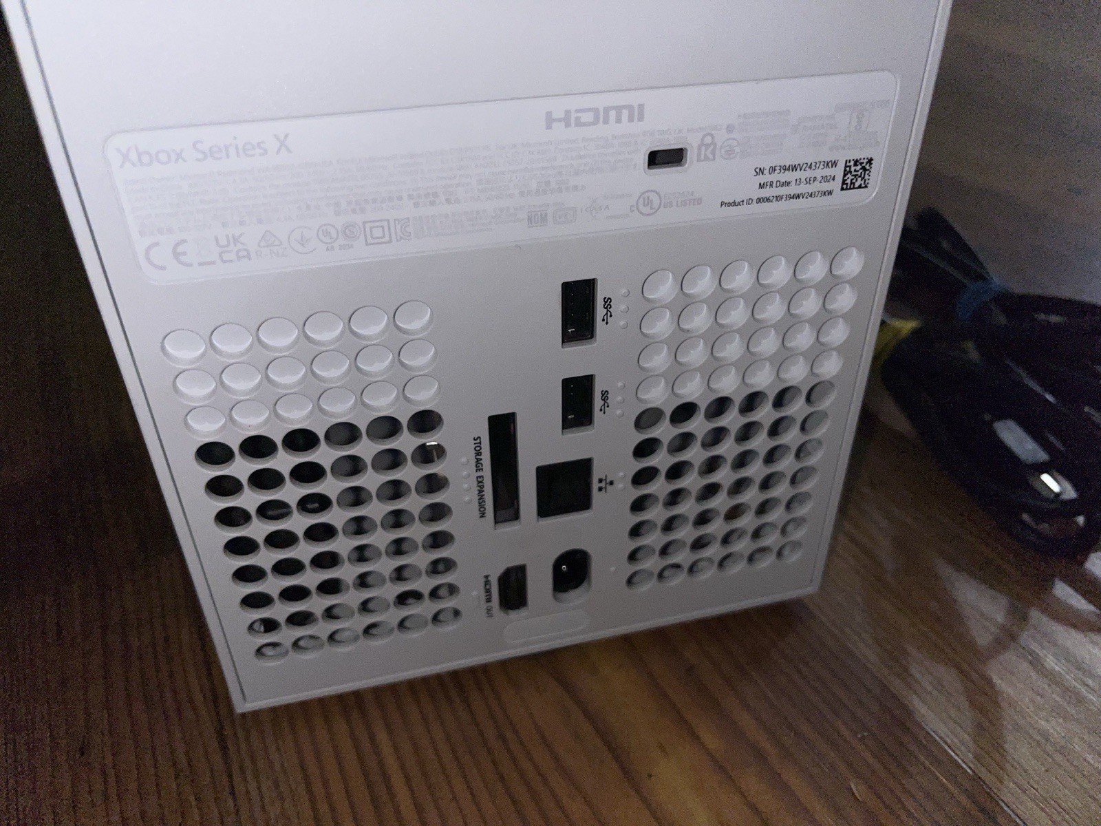 Microsoft Xbox Series X 1TB White Model 1882 w/ 2 Controllers
