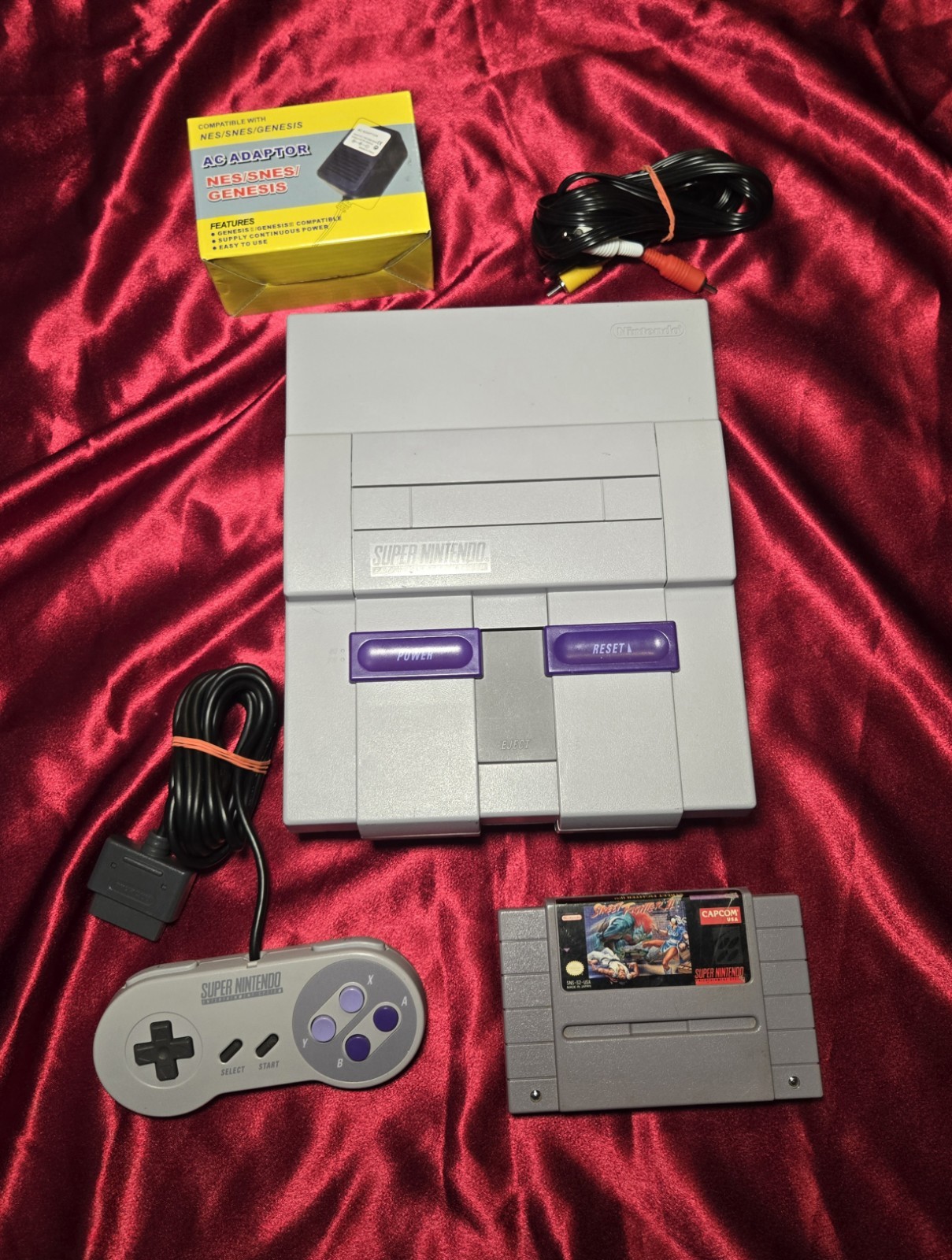 Super Nintendo Entertainment System (SNES) Console Bundle – Tested & Working