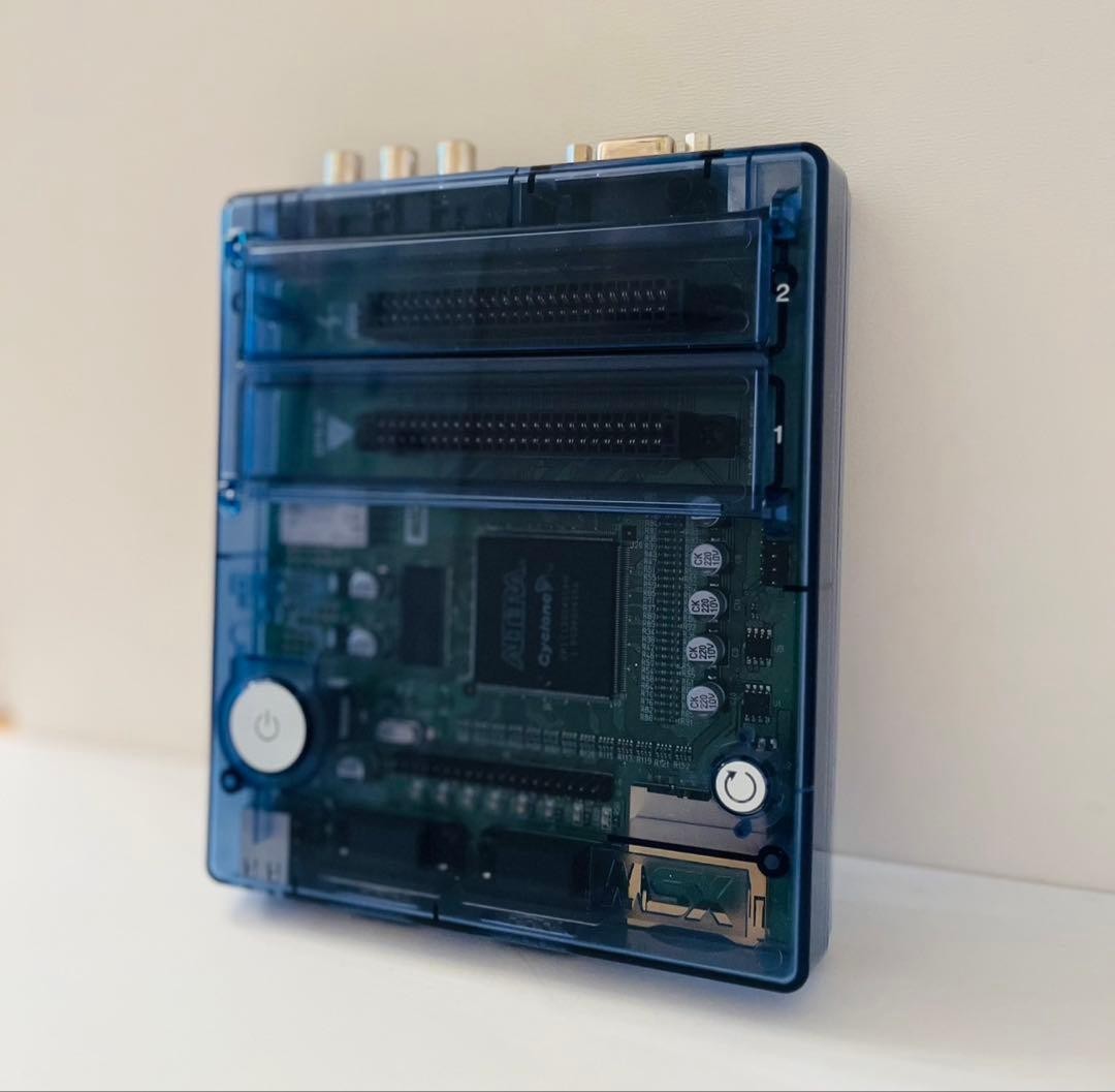 1chipMSX FPGA MSX2 Console Transparent Blue Complete Boxed D4 Enterprise