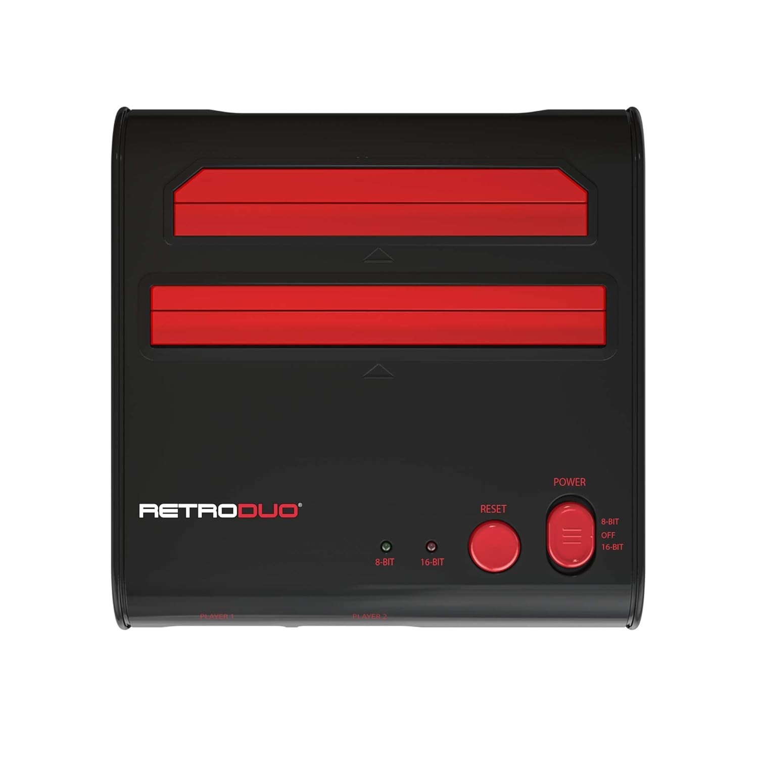 NEW Retro Duo 2 in 1 Console System NES SNES Compatible Black Red