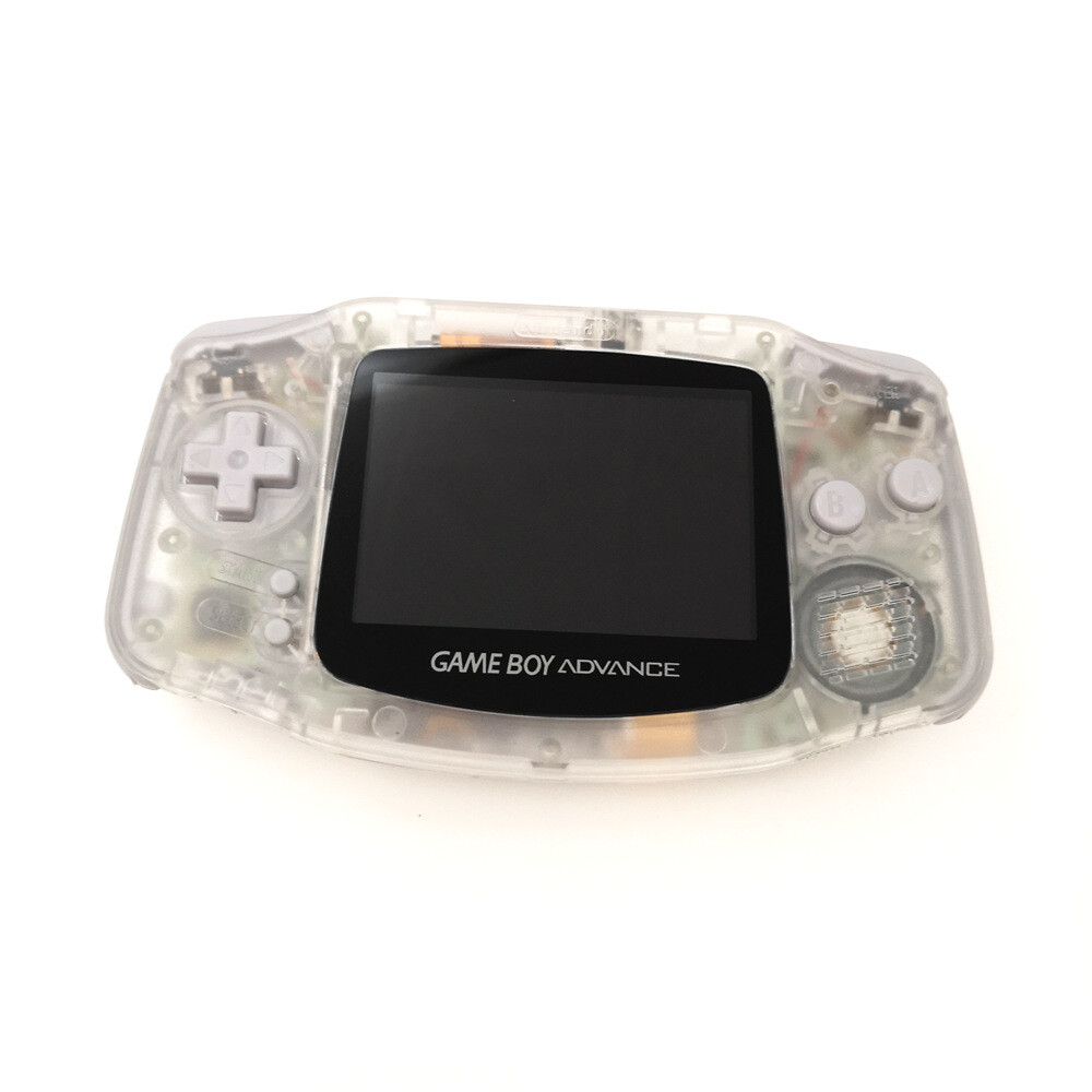 Game Boy Advance Console with iPS Backlight Backlit LCD Console – Clear White