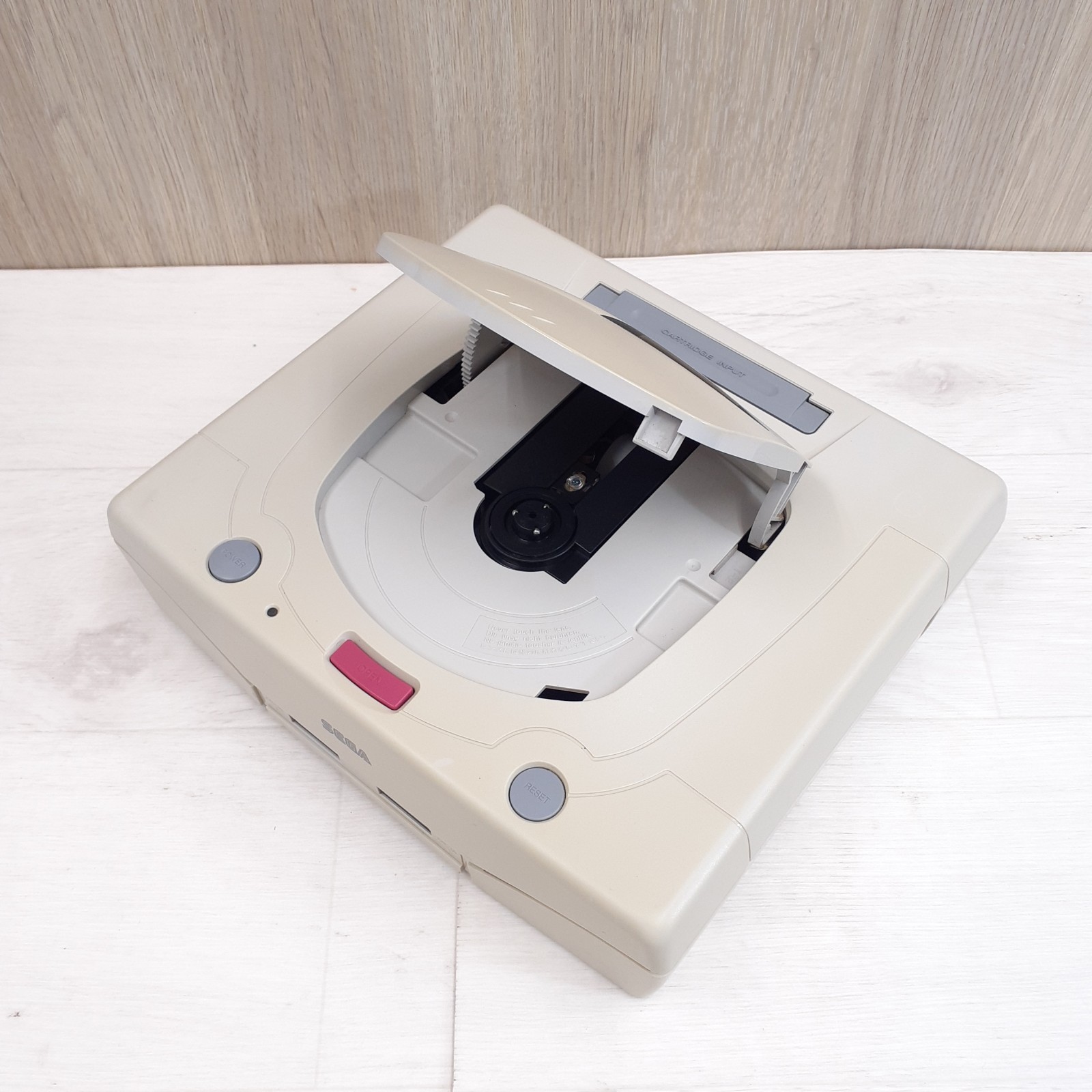 Sega Saturn Console Bundle w/ 2 Controllers 8 Games Tested Japan White HST-3220