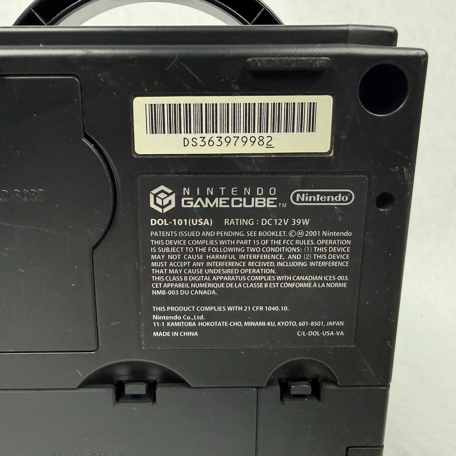 Nintendo GameCube Console DOL-101 Black with Controller/Cables/Game-Tested
