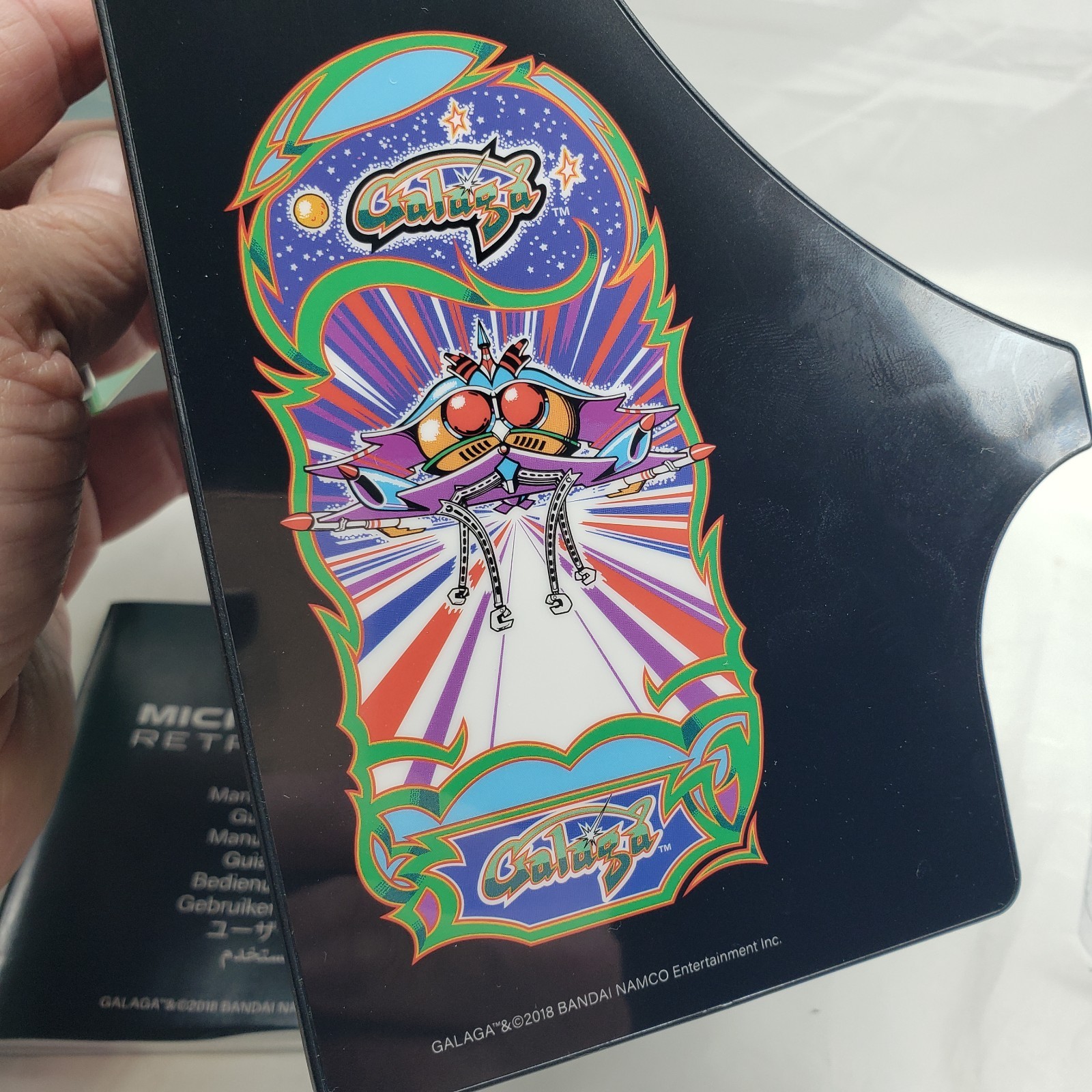 My Arcade Galaga Micro Player Retro Mini Game System, desktop or handheld, w box