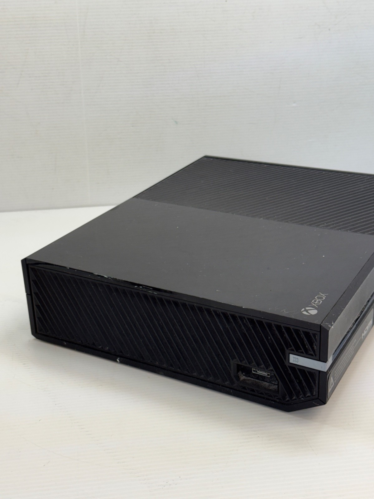 Xbox One Console Black w/ 2 Controllers Bundle Untested No Cables AS-IS