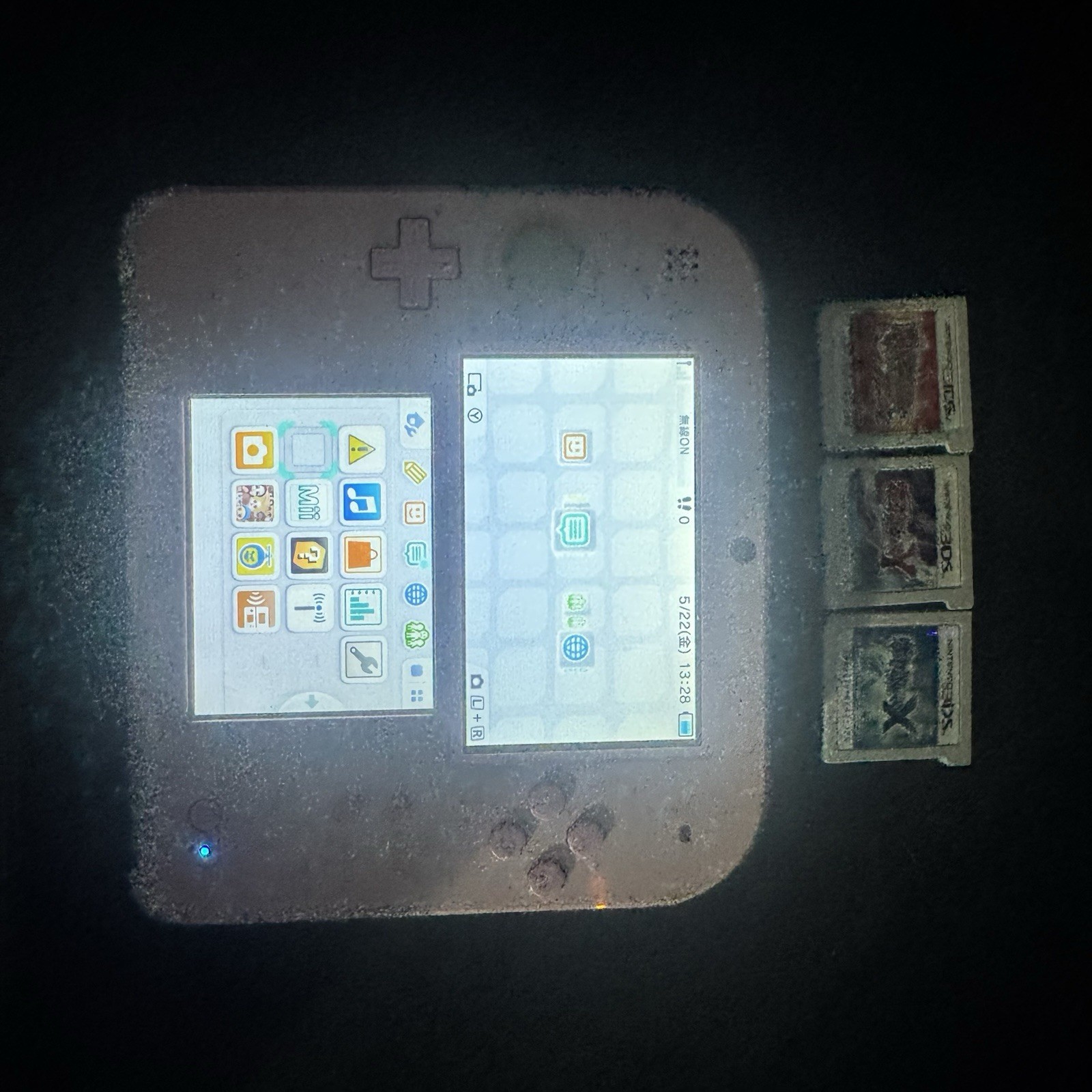 japanese 2ds bundle with pokemon x, y, and omega ruby