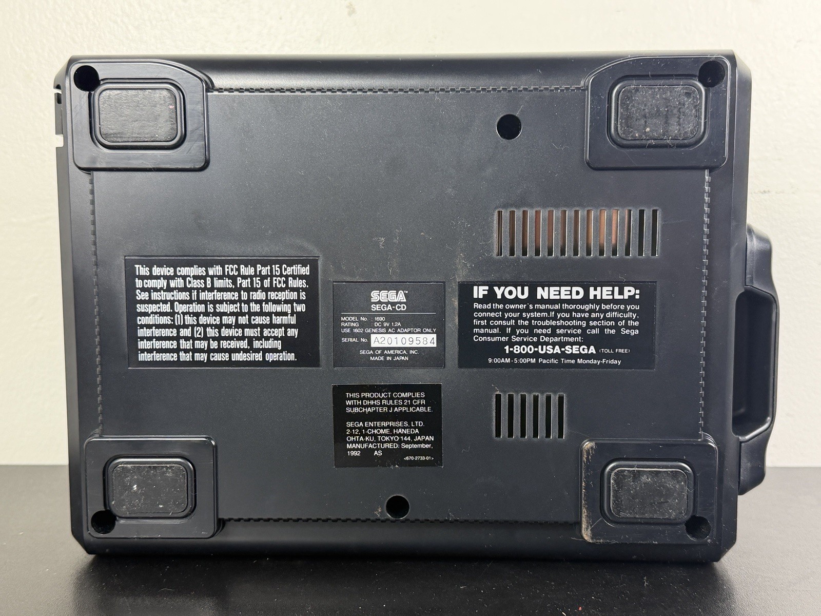 Sega Genesis & CD Model 1 Tested Working System Bundle Console Lot w/ Hookups