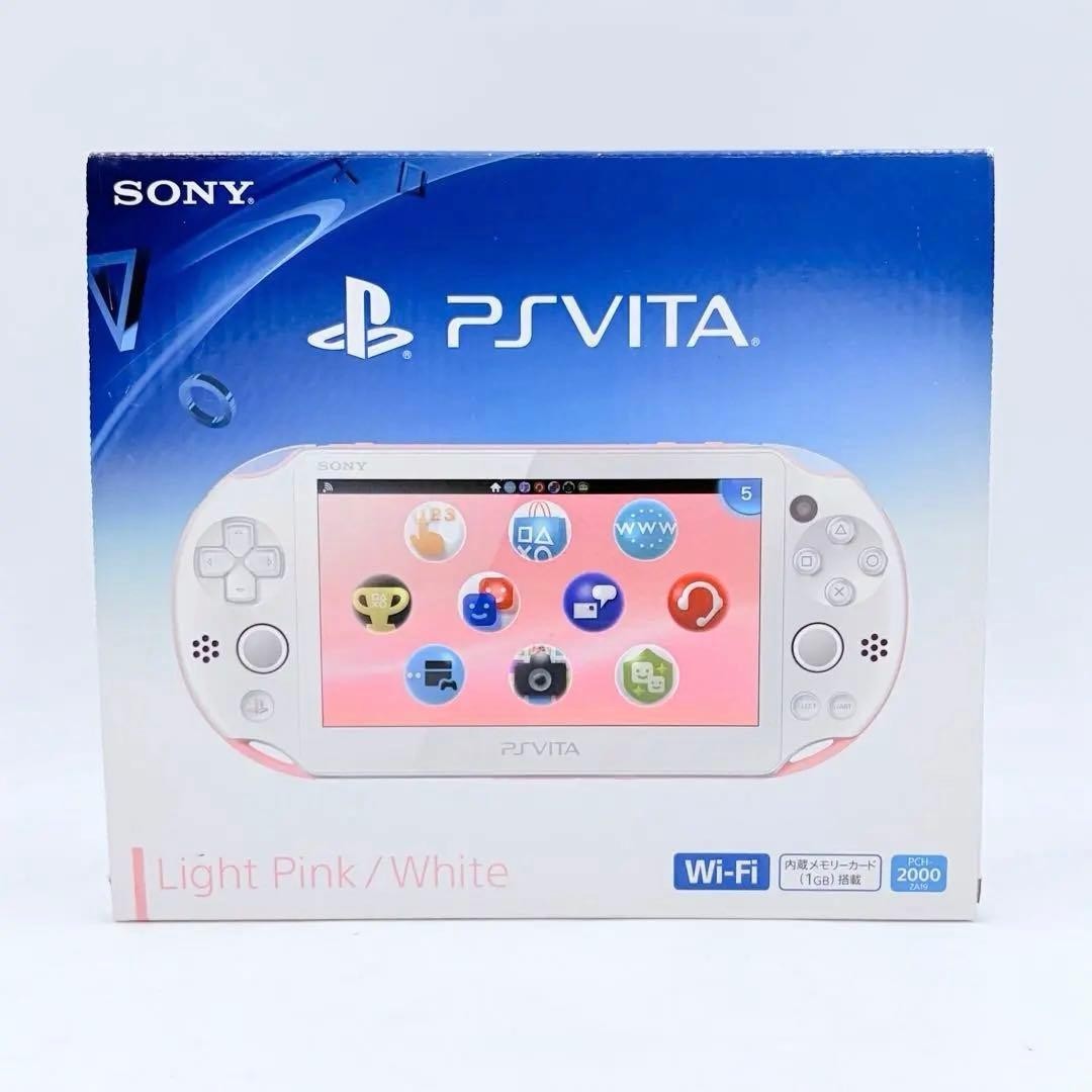 PlayStation Vita Wi-Fi model Light pink White SONY PCH-2000ZA19 Japan Tested