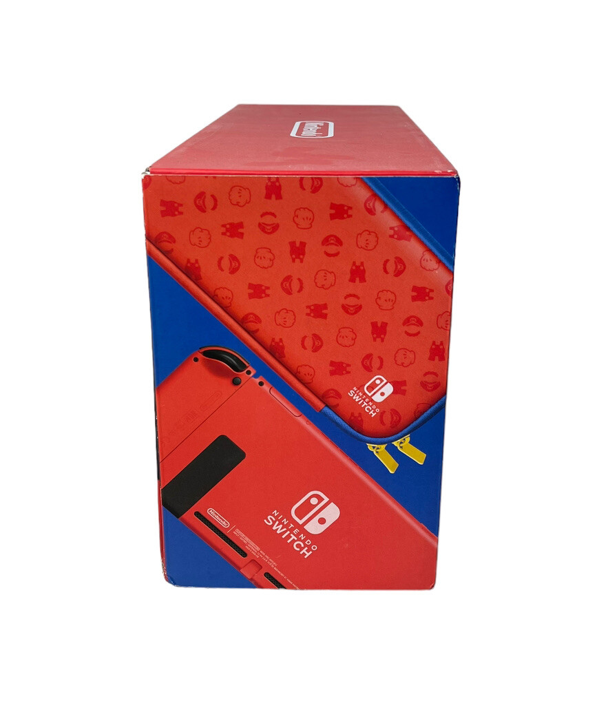 Nintendo Switch Mario Red Blue Edition Console & Mario + Rabbids Kingdom Battle