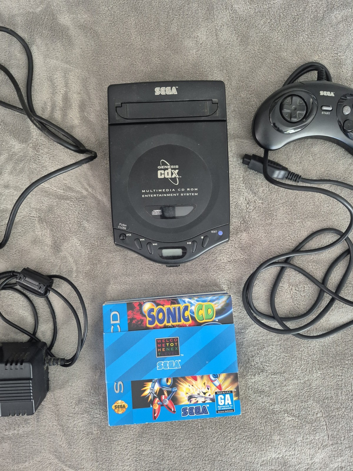Sega CDX Console CIB Complete Tested & Working Genesis CD Rare W/ Games