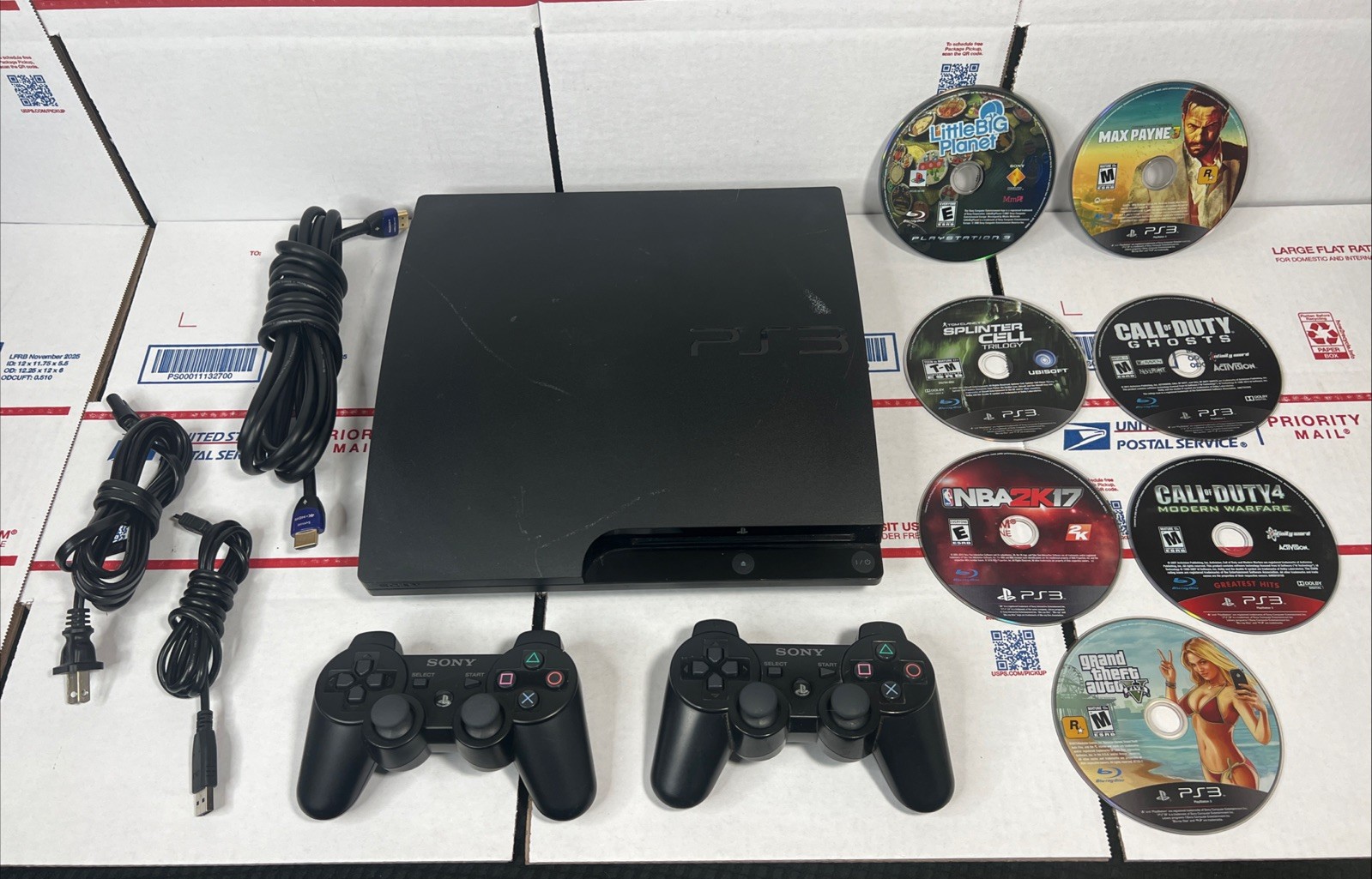 Sony PlayStation 3 Slim 160GB PS3 BUNDLE + Games SAME DAY SHIP – WARRANTY —