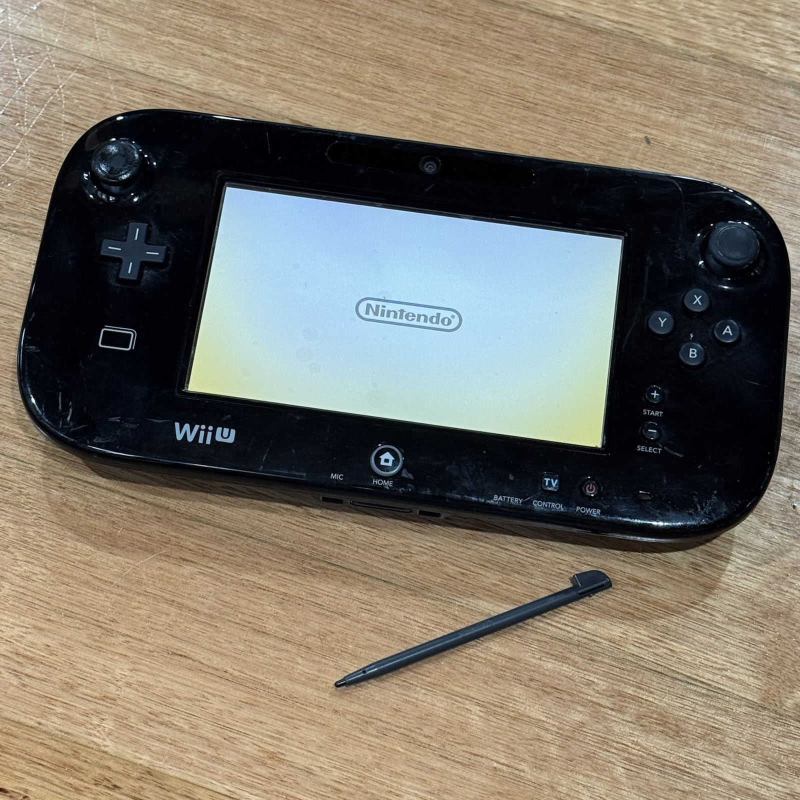 Genuine Nintendo Wii U Gamepad D-Grade WUP-010 PAL With Stylus – No Battery