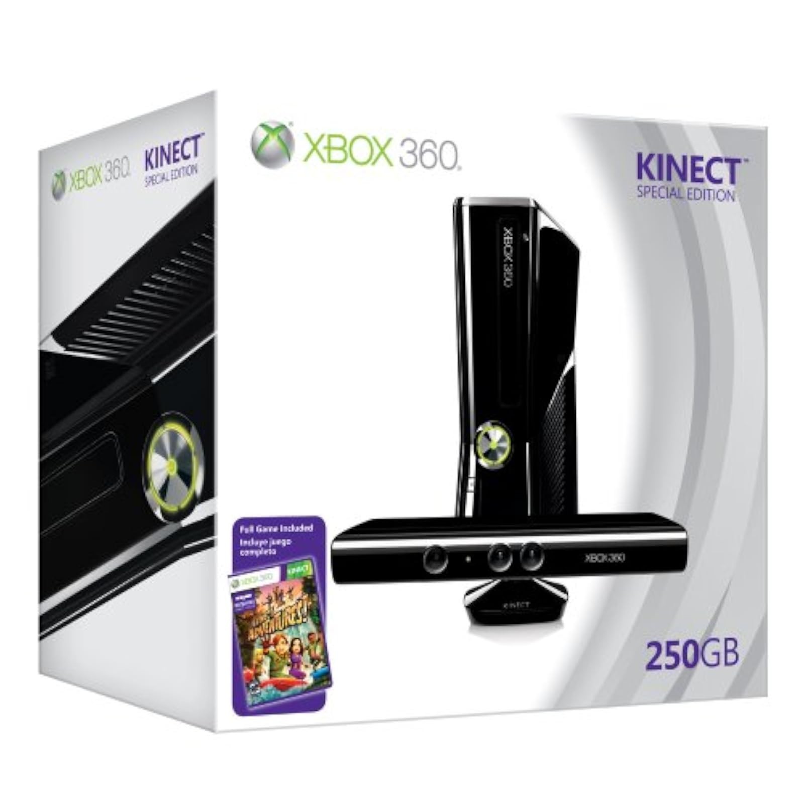 Xbox 360 250GB Console With Kinect Video Game Systems Very Good 5Z