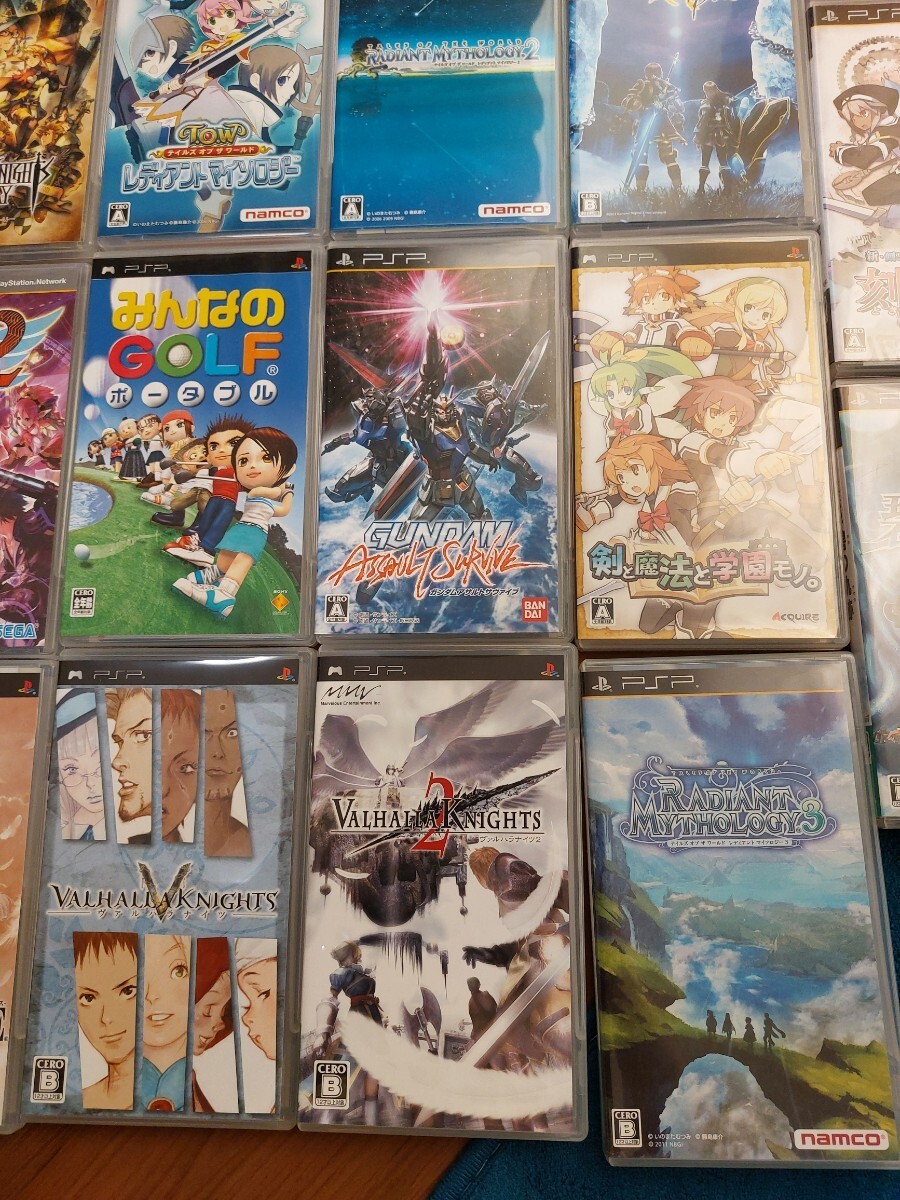 Sony PSP Value Pack Console Tested + 28 Games Bundle Clean Condition Japan