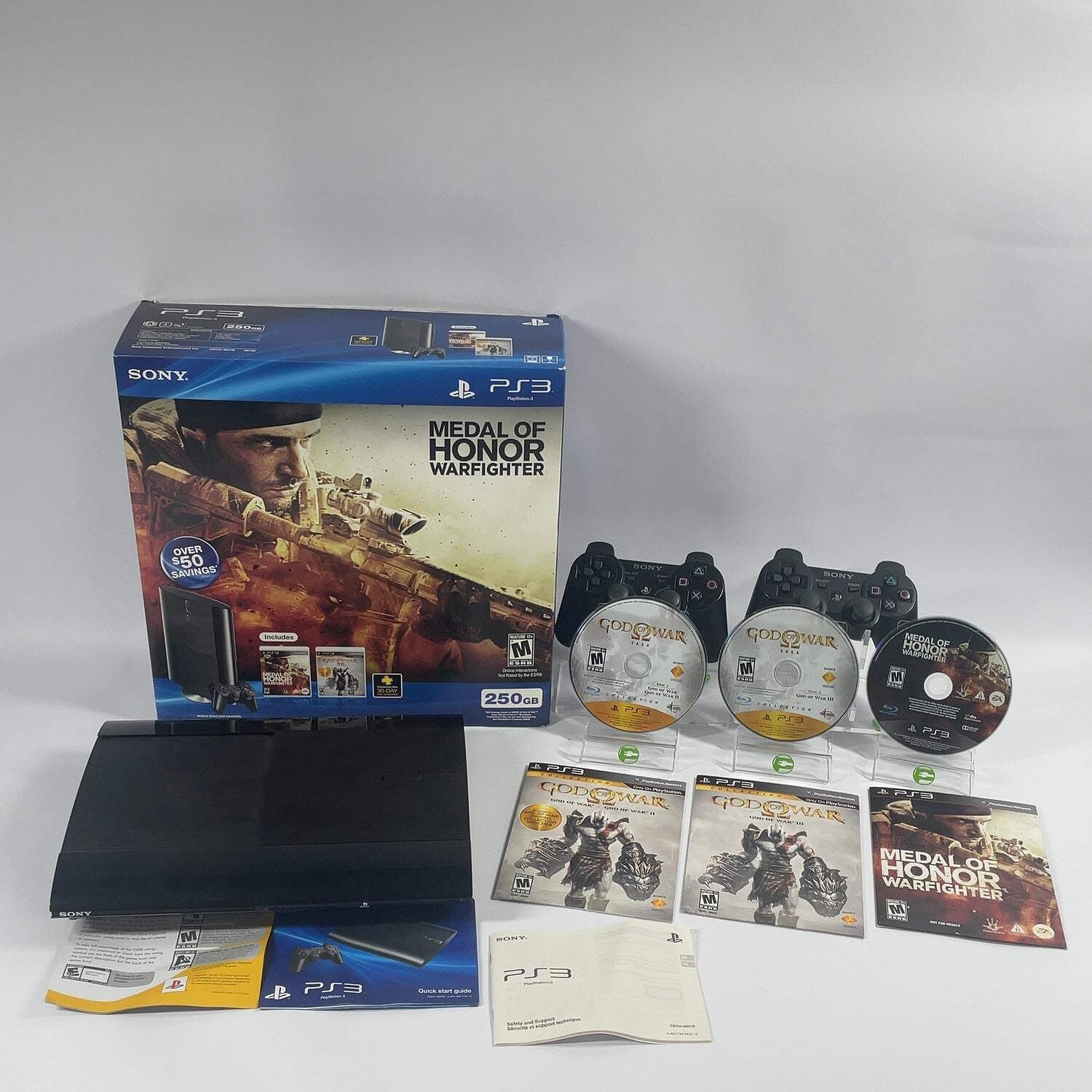 Sony PlayStation 3 Super Slim PS3 250GB Console Gaming System CECH-4001B