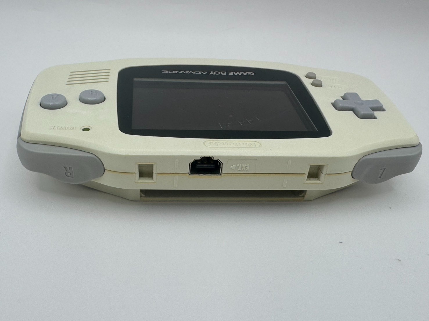 Nintendo Game Boy Advance White AGB-001 Console Tested LCD Dark Marks Japan