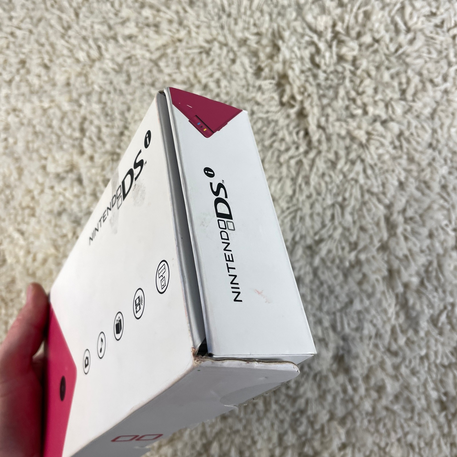 Nintendo DSi Pink Handheld Console System TWL-001 Complete in Box CIB Works