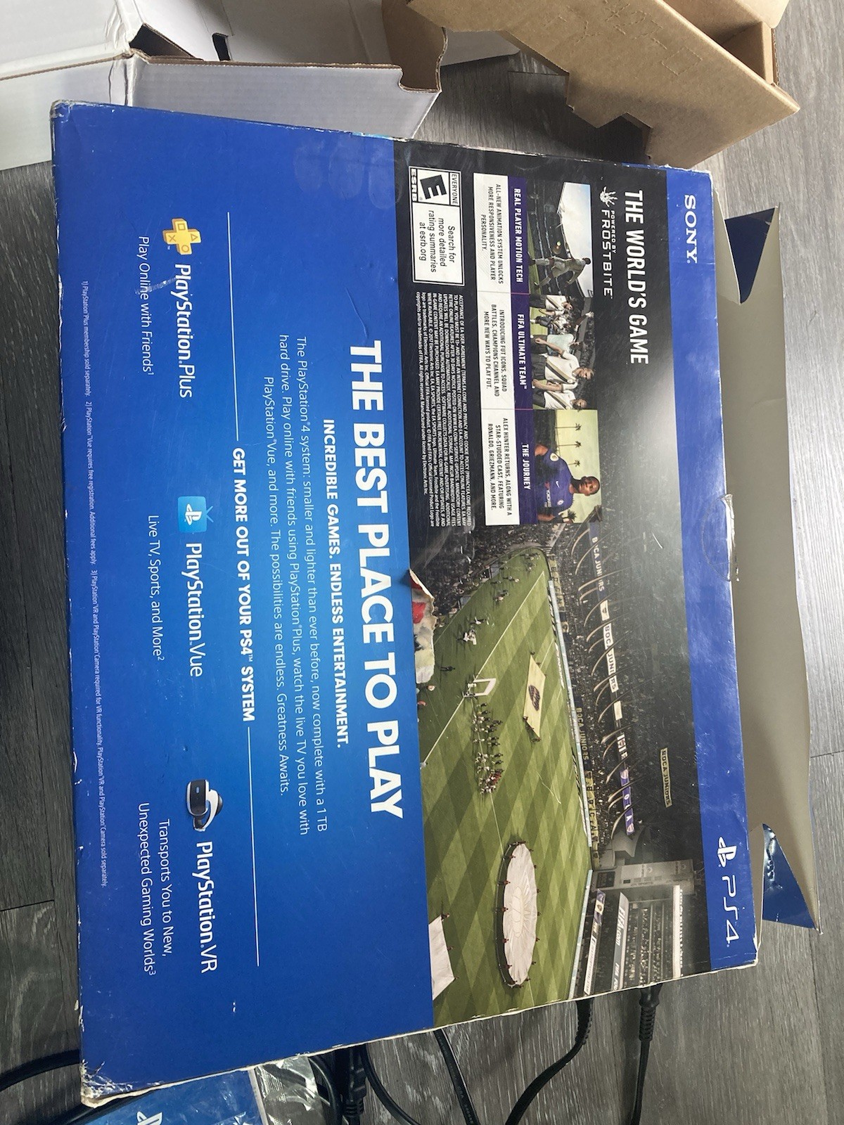 Sony Playstation 4 PS4 FIFA Bundle Console Box Jet Black CUH-2115B TESTED WORKS
