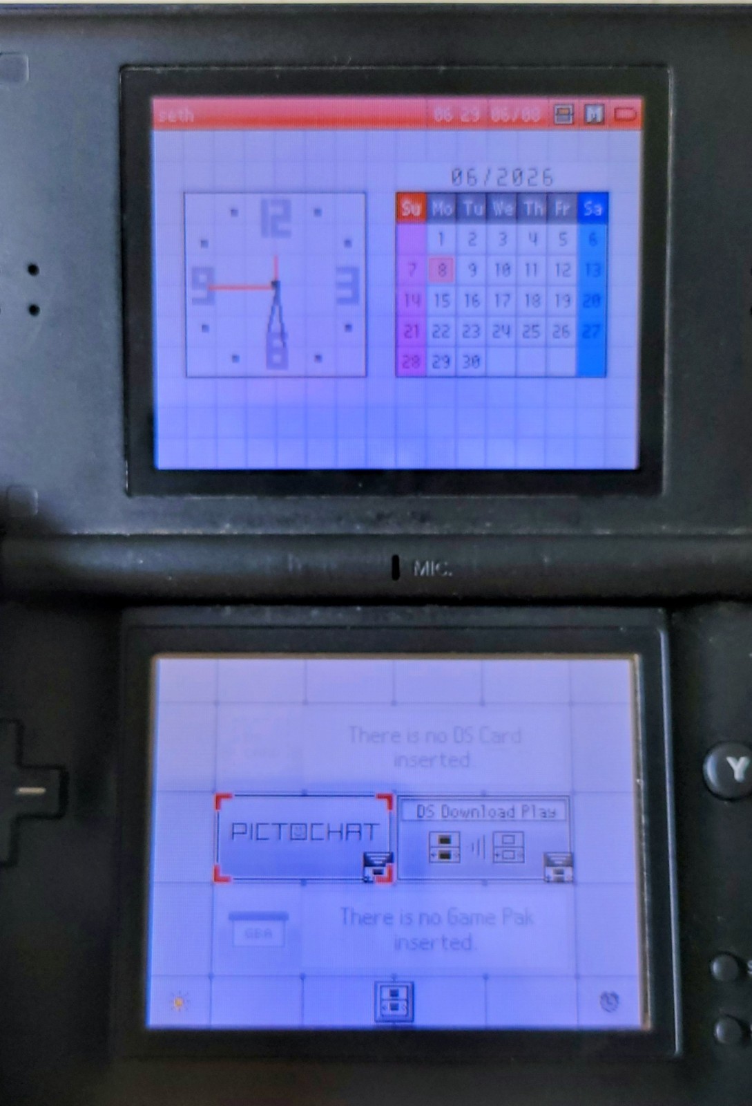 Nintendo DS Lite Handheld Console Cobalt Blue WORKS – TESTED – HINGE DAMAGE