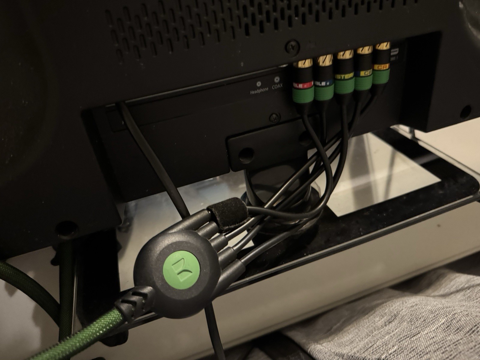 Original Xbox Cleaned And Thermal Paste Applied W/ Monster Composite Cable
