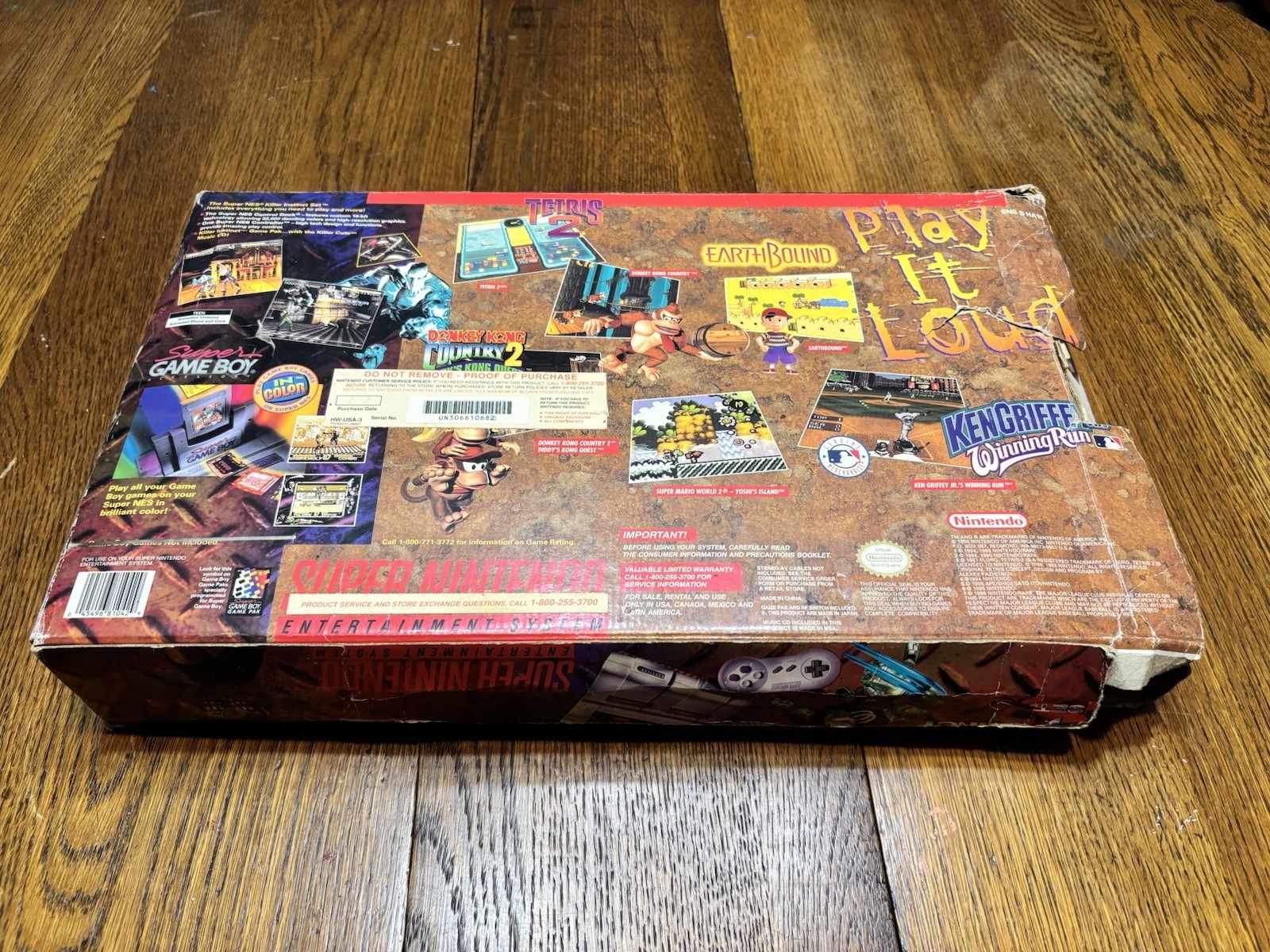 Super Nintendo SNES Killer Instinct Original Console Box Only