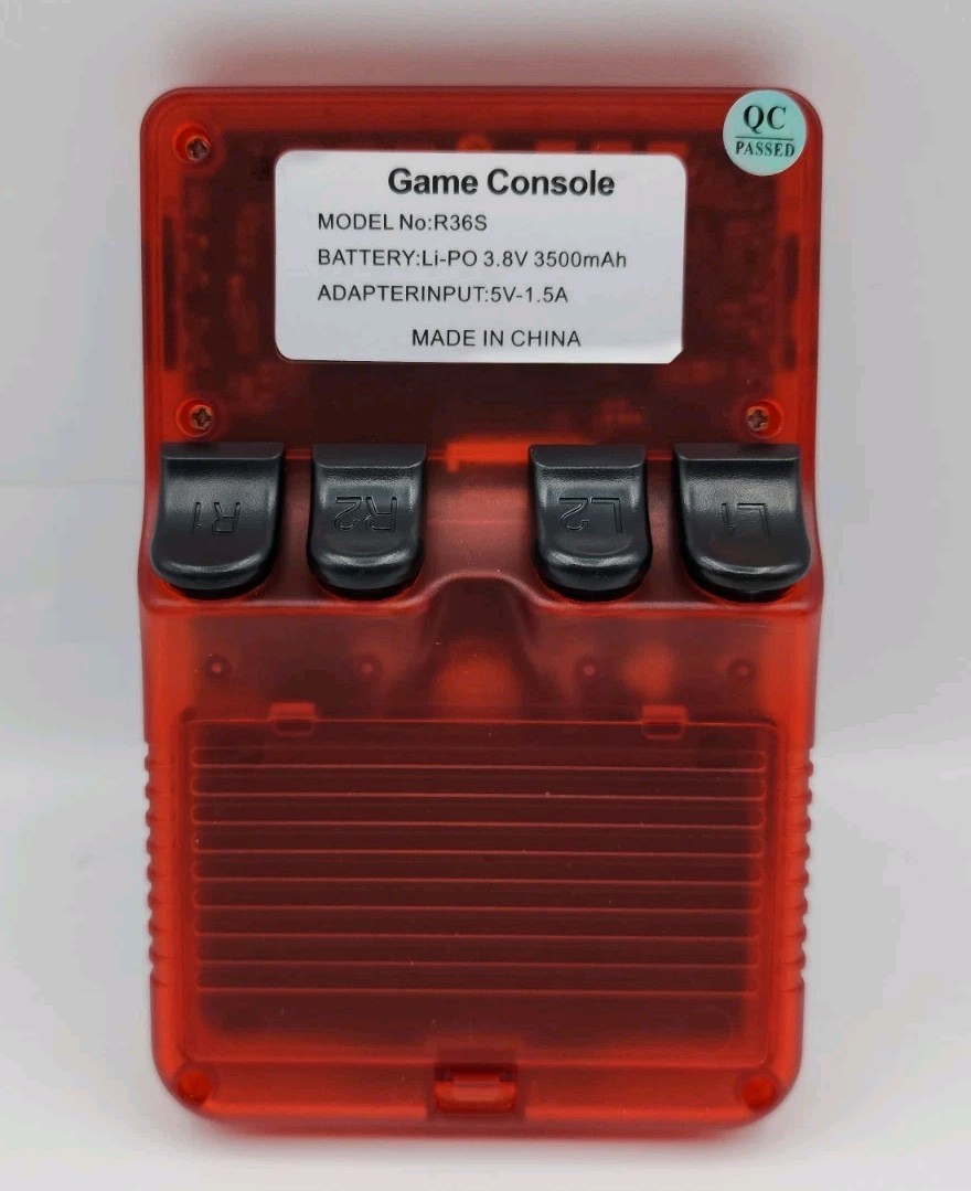 RK3326 Quad Core ARM 64bit Cortex-A35 CPU up to 1.5GHz Game Console Red R36S