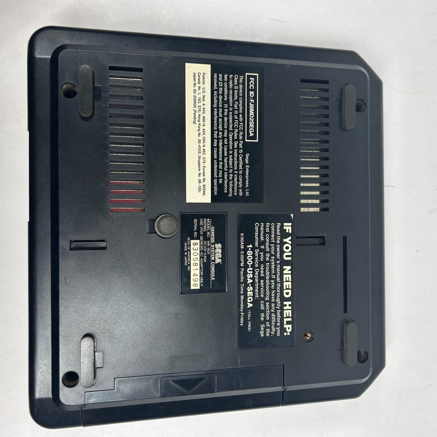 Sega Genesis Console Gaming System Black MK-1601