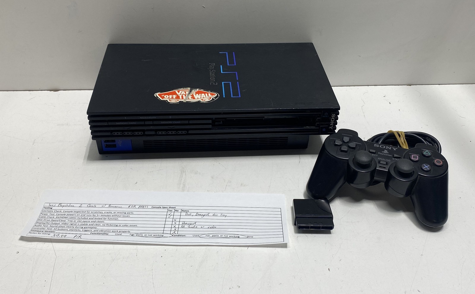 Vintage Sony PlayStation 2 SCPH-50001 PS2 Console For Parts and Repair