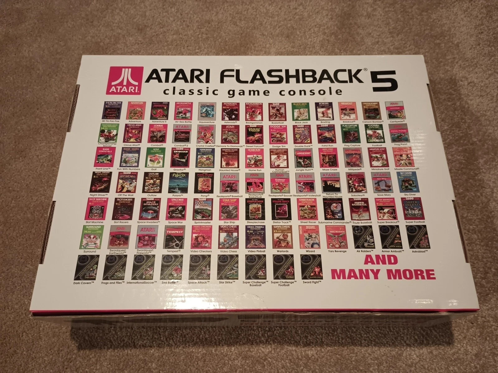 Atari Flashback 5 Classic Game Collector’s Edition Black & Red Console