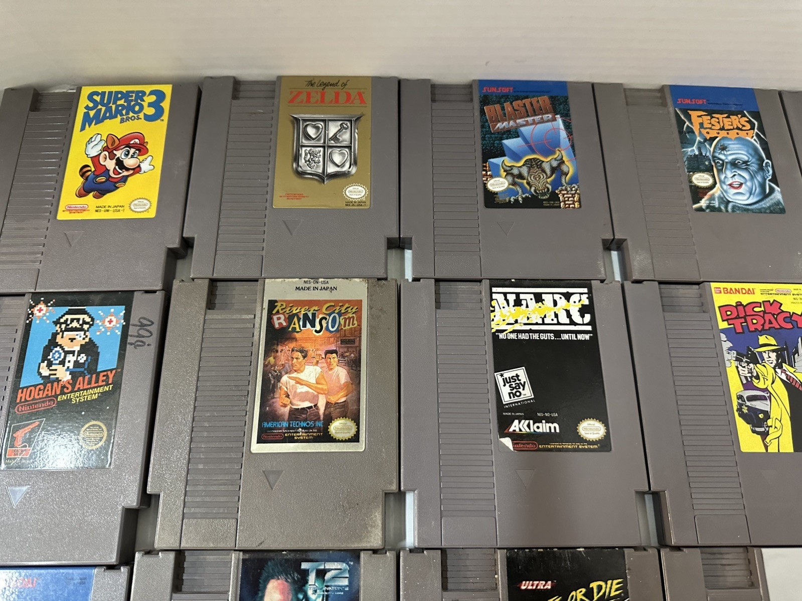 Nintendo NES-101 Original Top Loader Console System BUNDLE WITH 20 GAMES & MORE