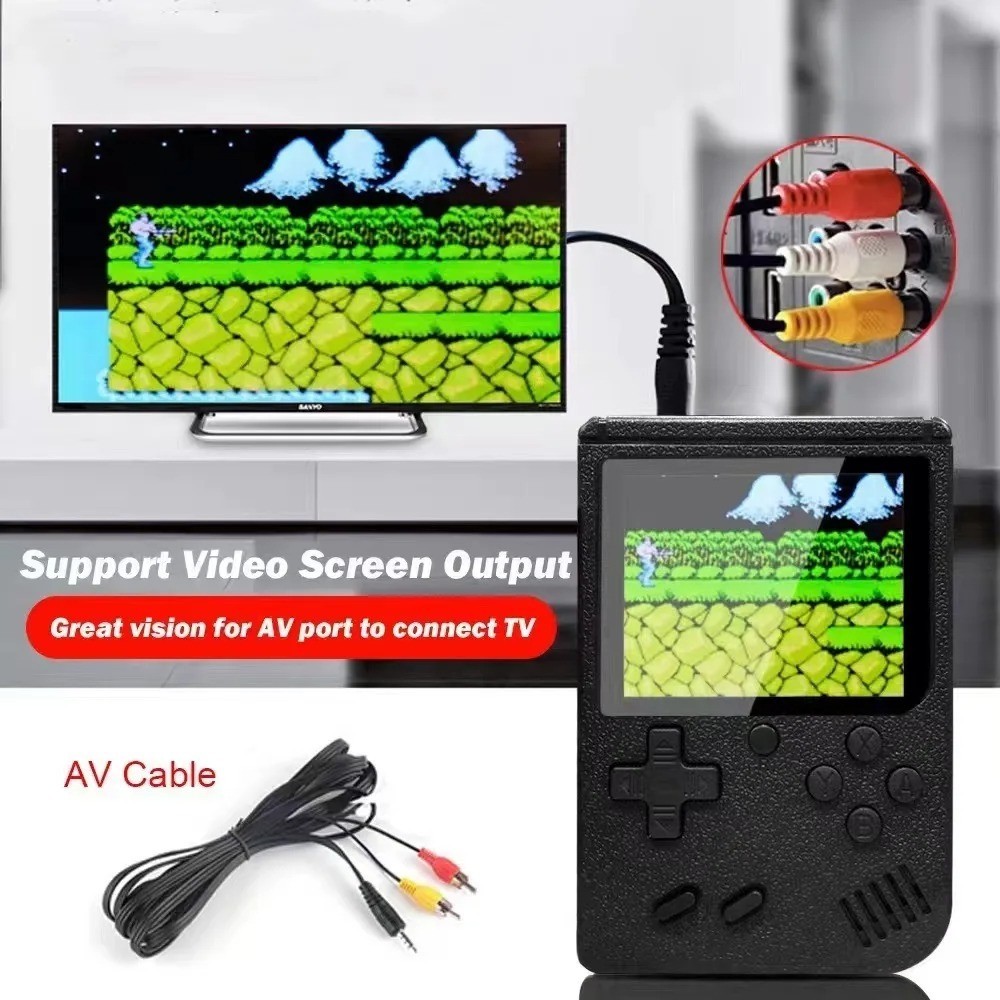 Retro Handheld Game Console 400 Built-in Games Portable Rechargeable Player