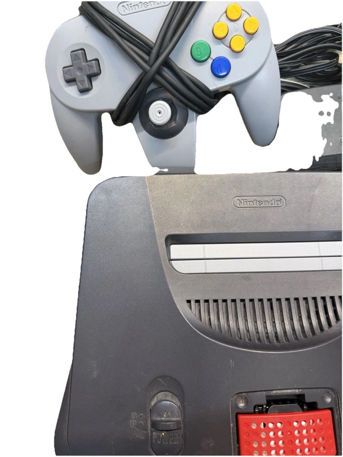 Nintendo 64 N64 Original System Console With 1 Original Controller & Power Cord