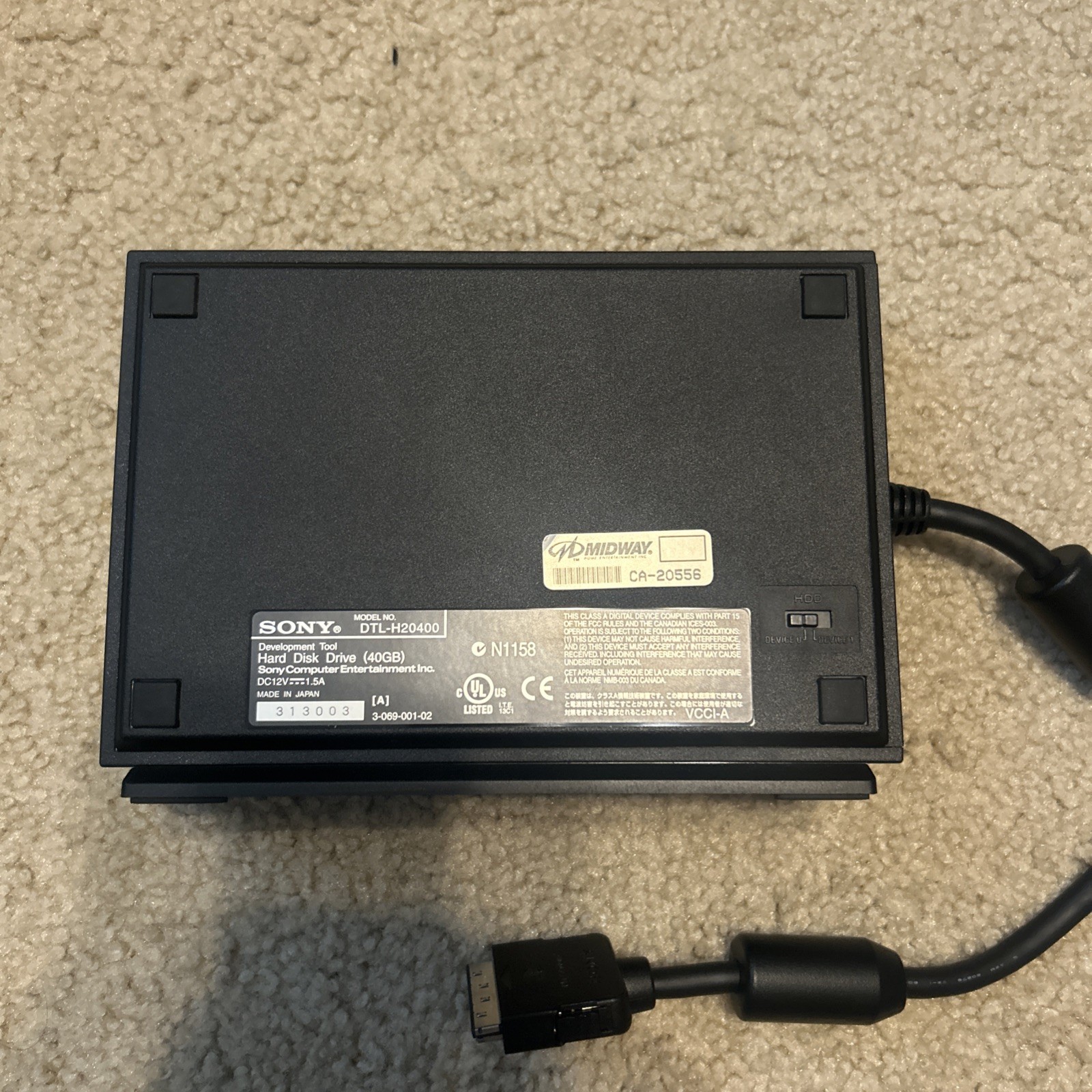 PS2 Dev HDD Midway Internal DTL-H10030 (READ DESC)