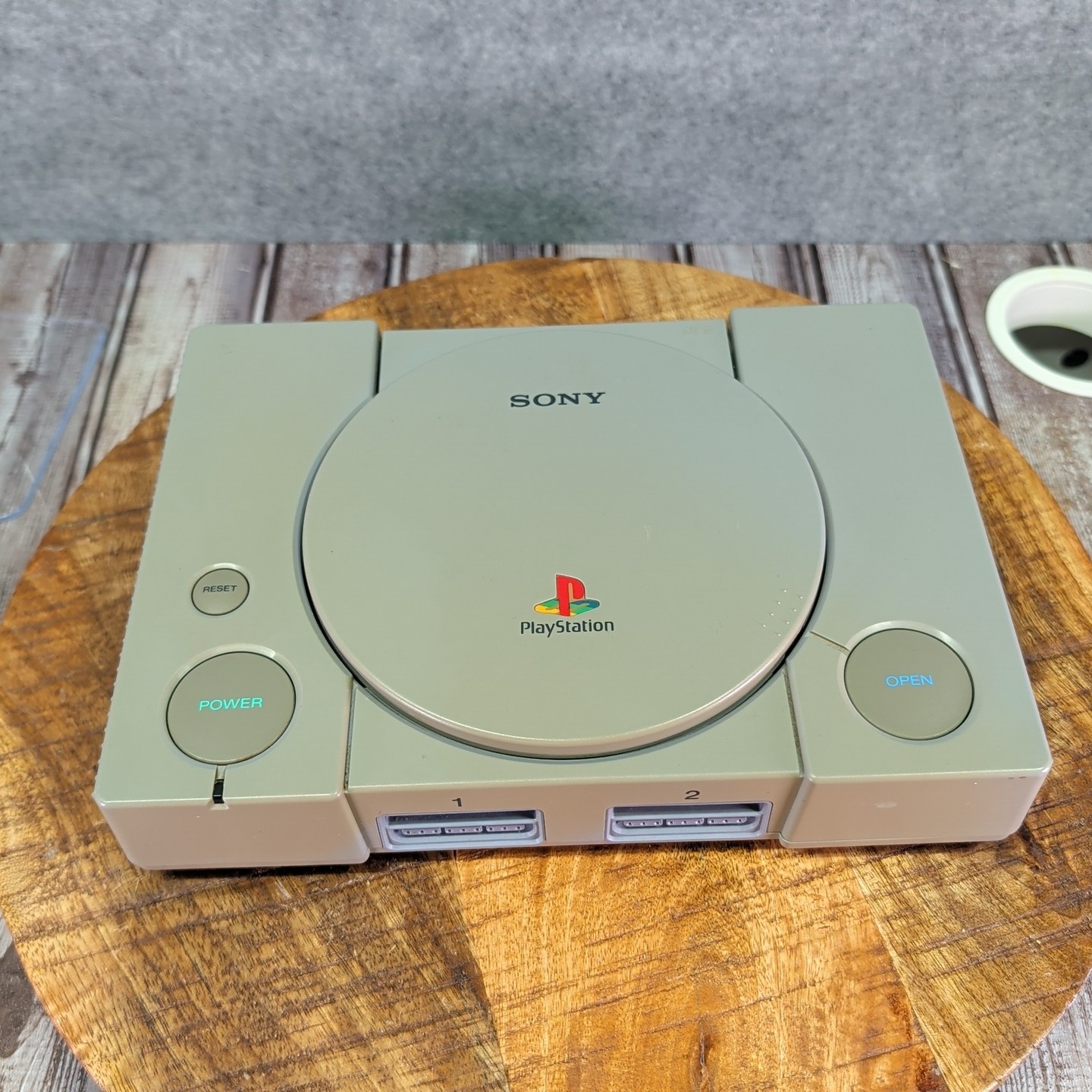 PlayStation 1 PS1 Original Gray Console Only Yellowed Tested & Works!