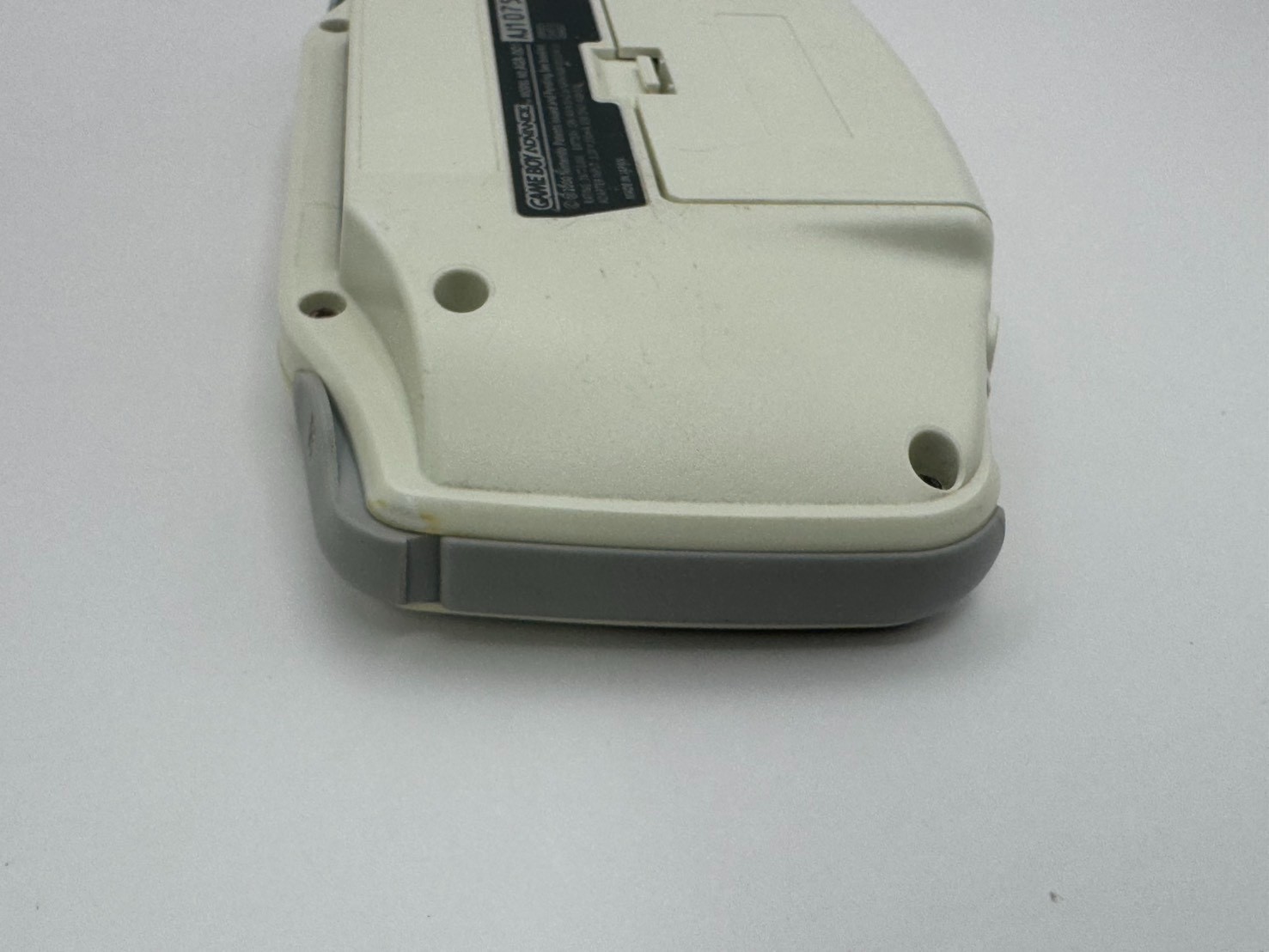 Nintendo Game Boy Advance White AGB-001 Console Tested LCD Dark Marks Japan