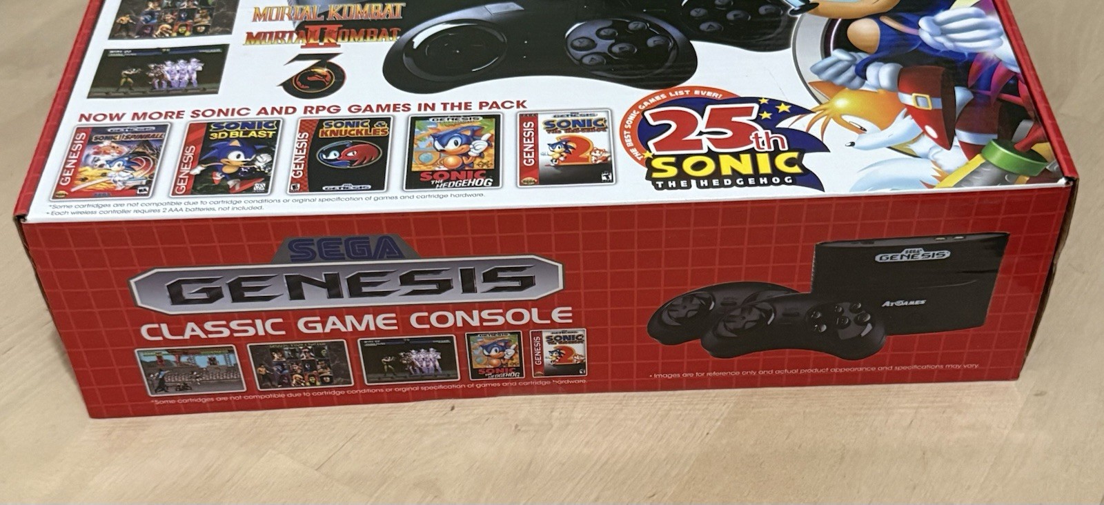 SEGA Genesis Classic Game Console 80 Built-In Games 2 Wireless Controllers NEW