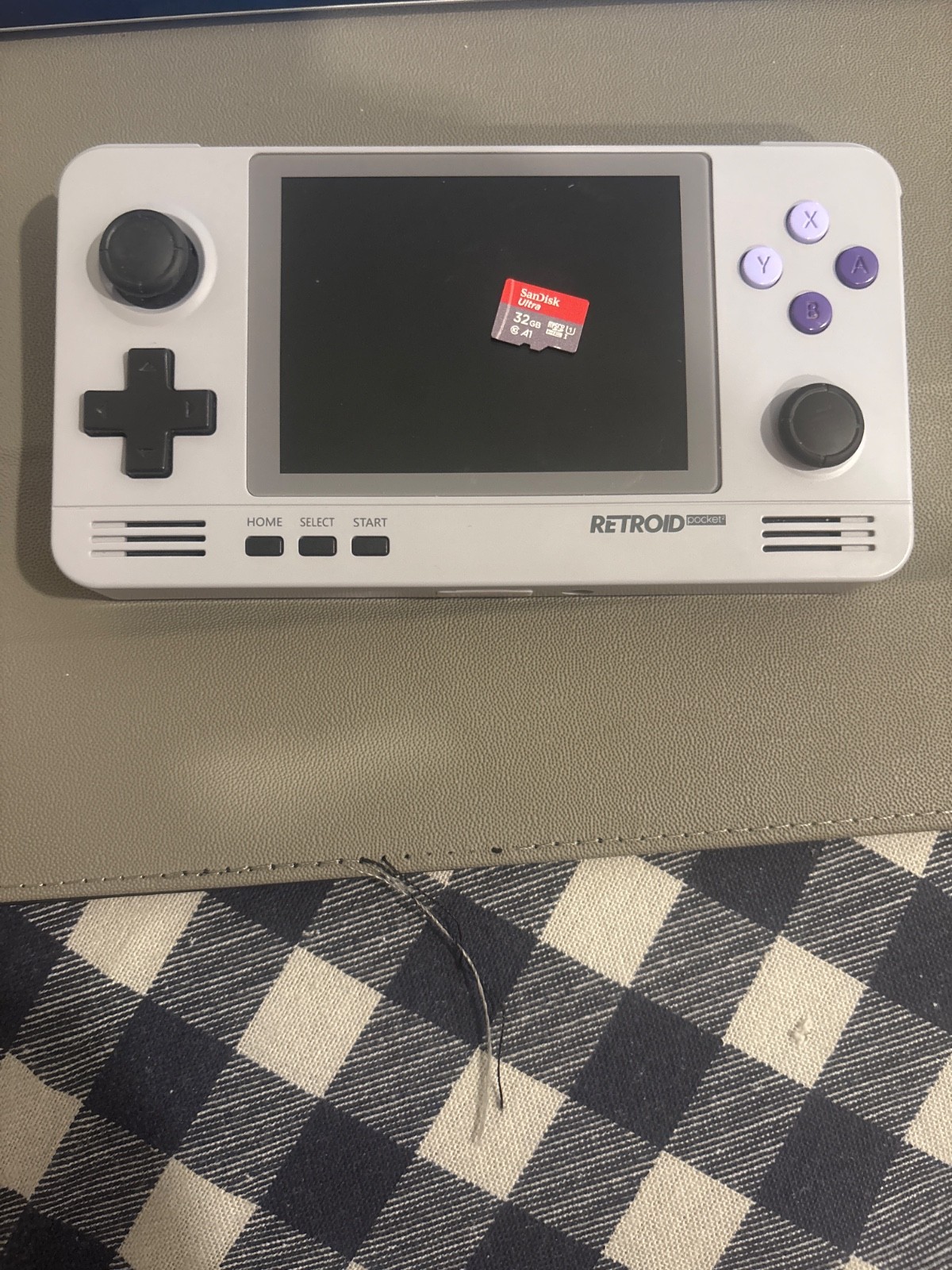 Amazing condition retro pocket two video game handheld with a 32 GB microSD card