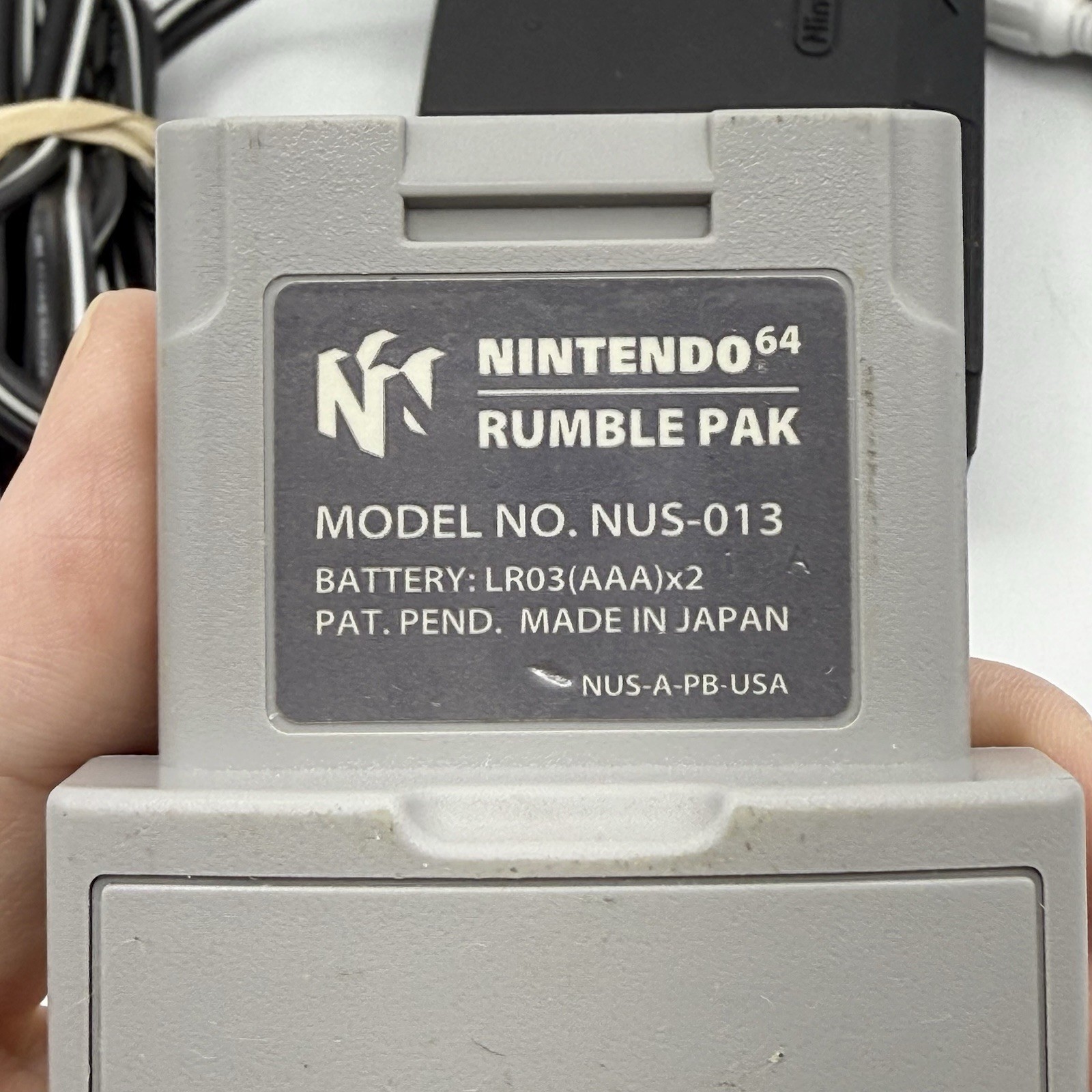 Nintendo N64 Console NUS-001 Bundle w/ 2 Controllers, Cables, Rumble Pak Tested